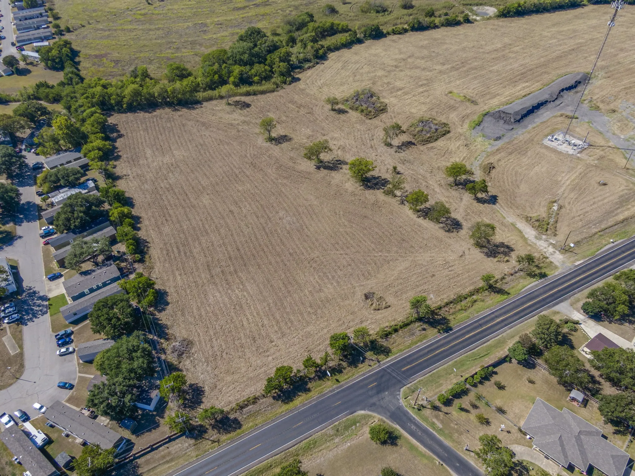 Aerial view of property's location, off FM 1446