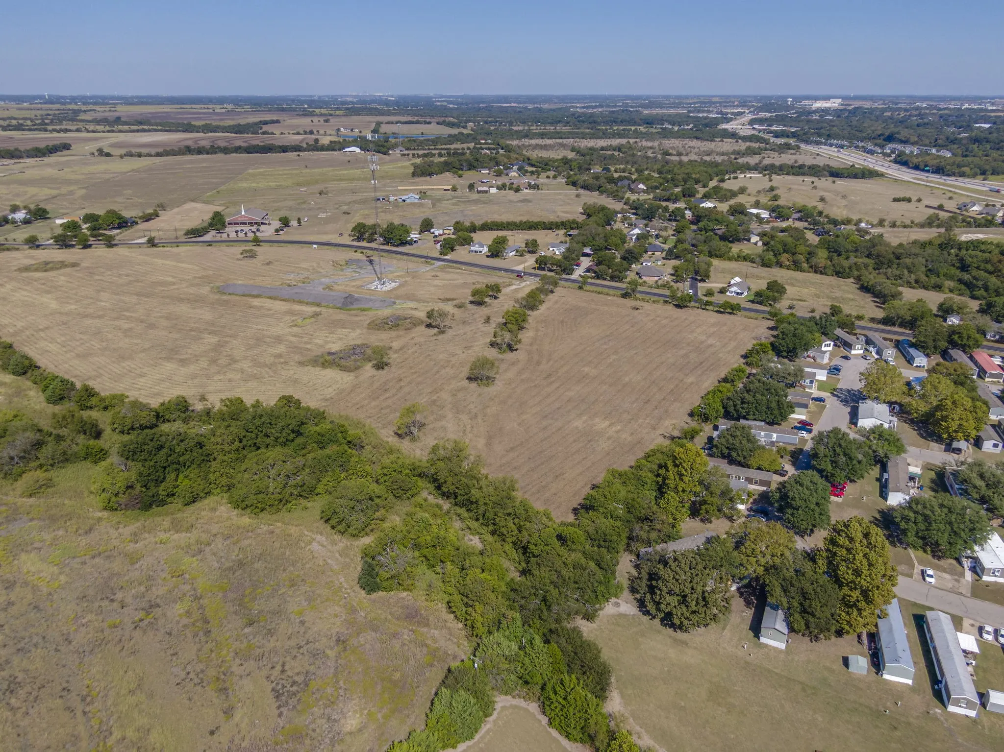 Aerial view of property's location, off FM 1446