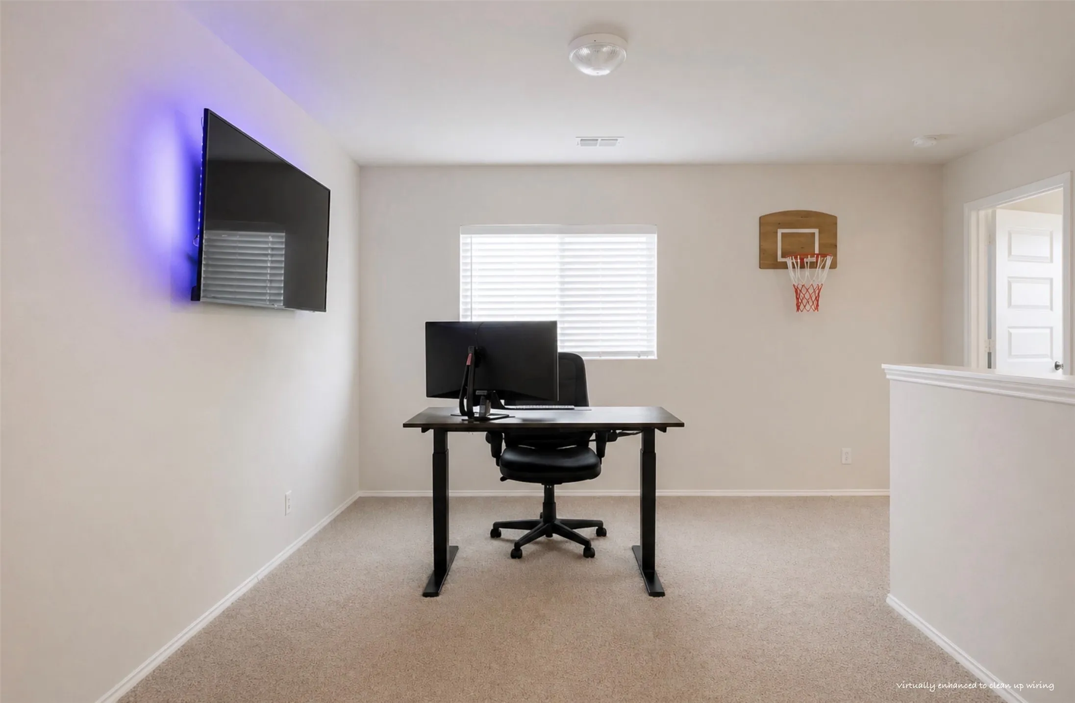 Perfect for exercise, office, playroom, craft room