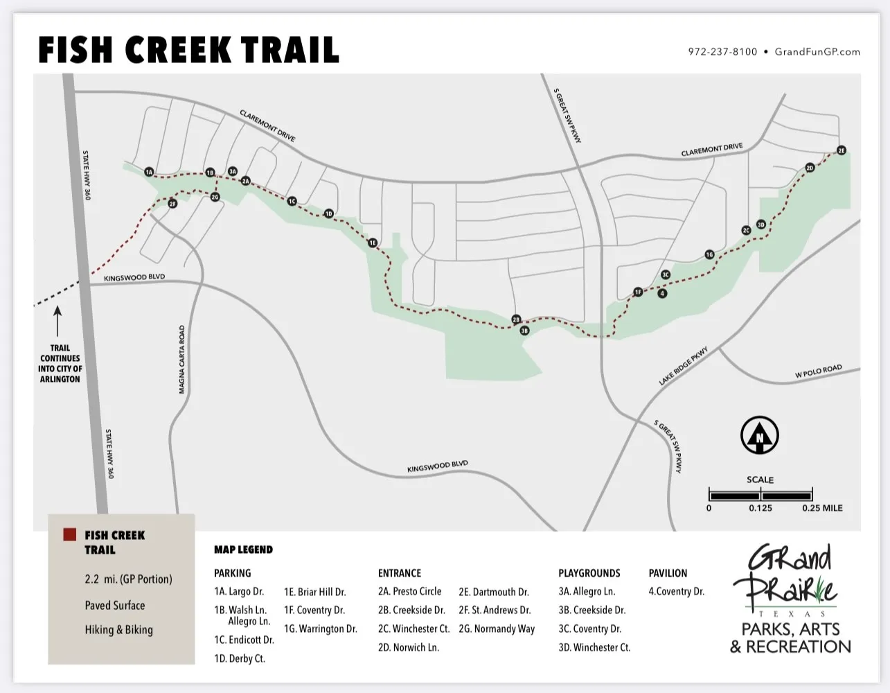 The Fish Creek Trail is just around the corner and easily accessible to the property.