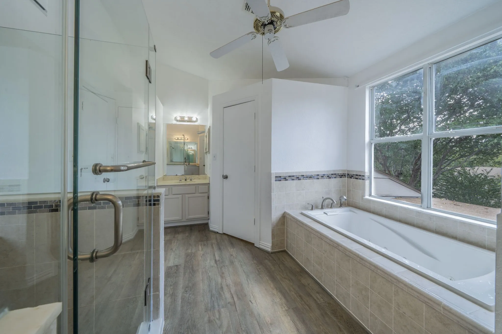 Master suite bath room. Bright and spacious.