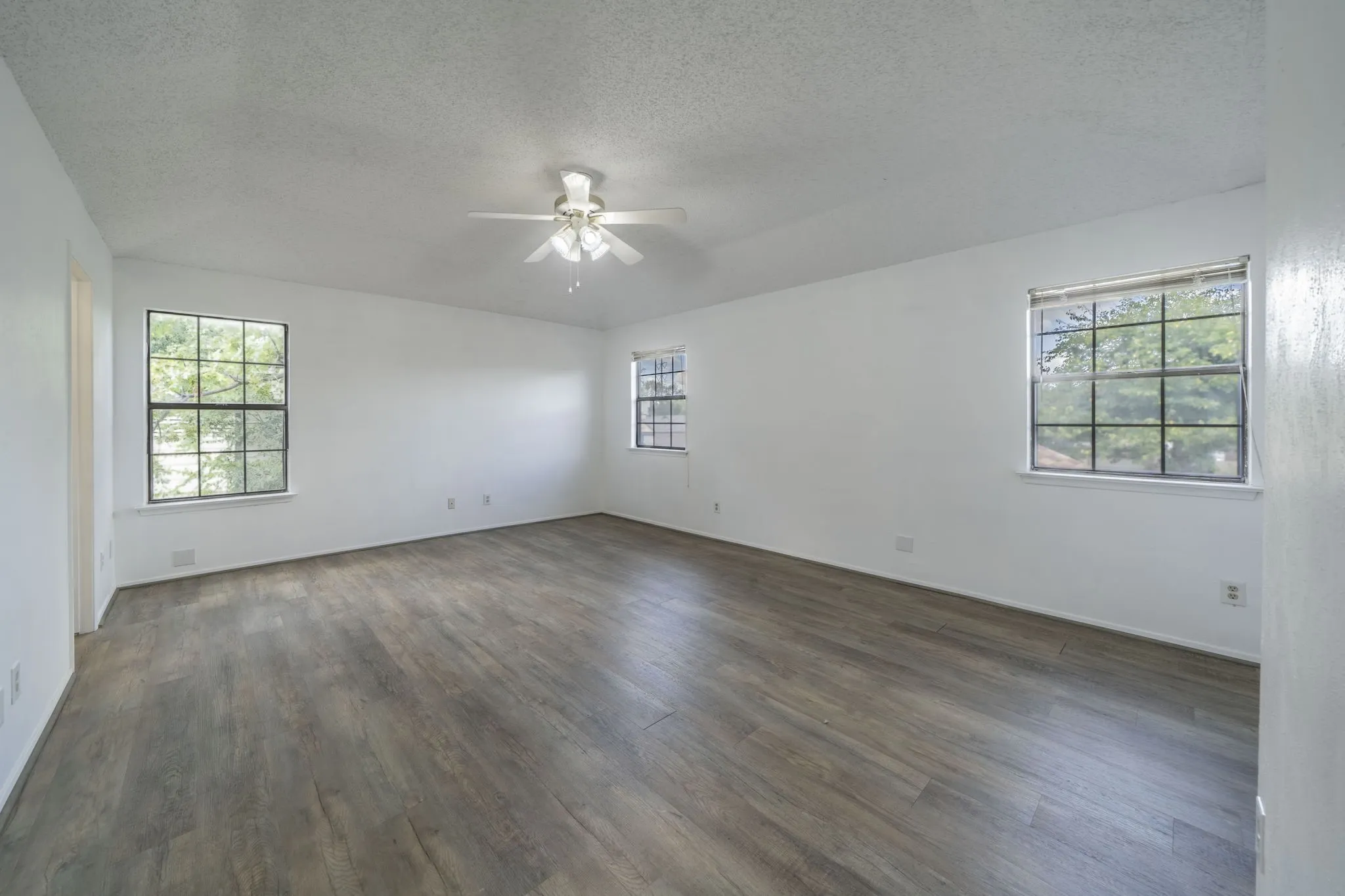 The spacious master bedroom!