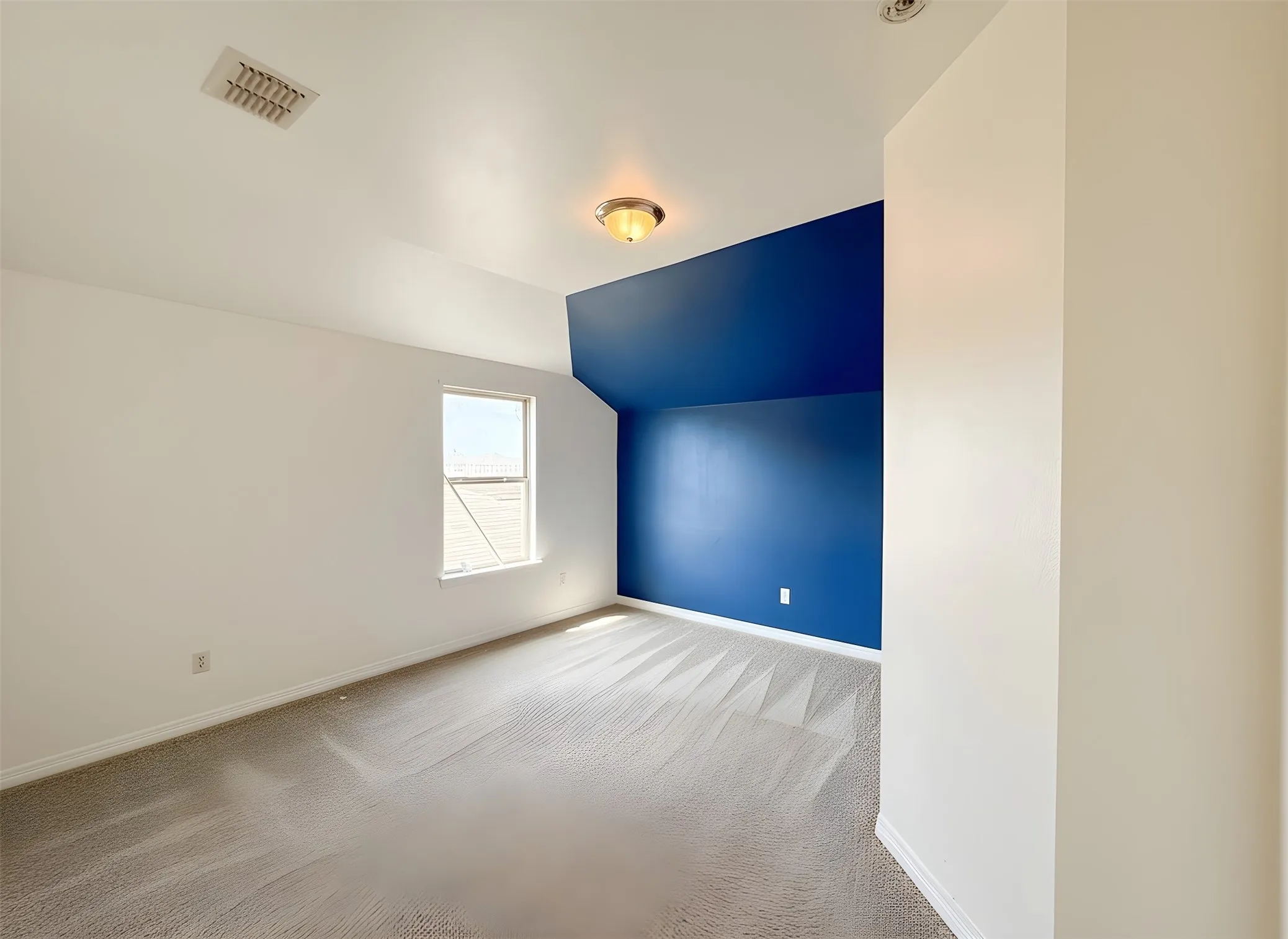 Bedroom - Please note: carpeting shown in this room has been virtually added for visualization purposes