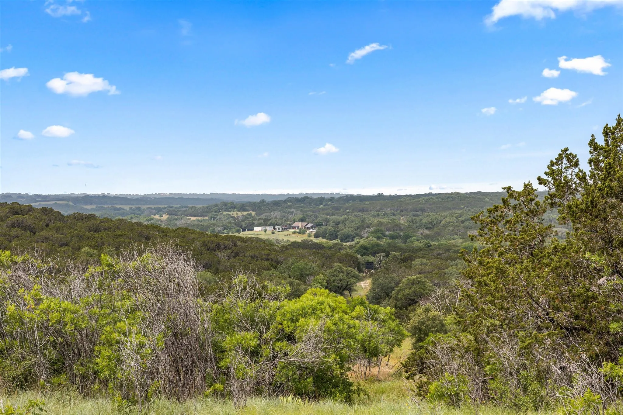 Looking Down From Middle of Property to Residence