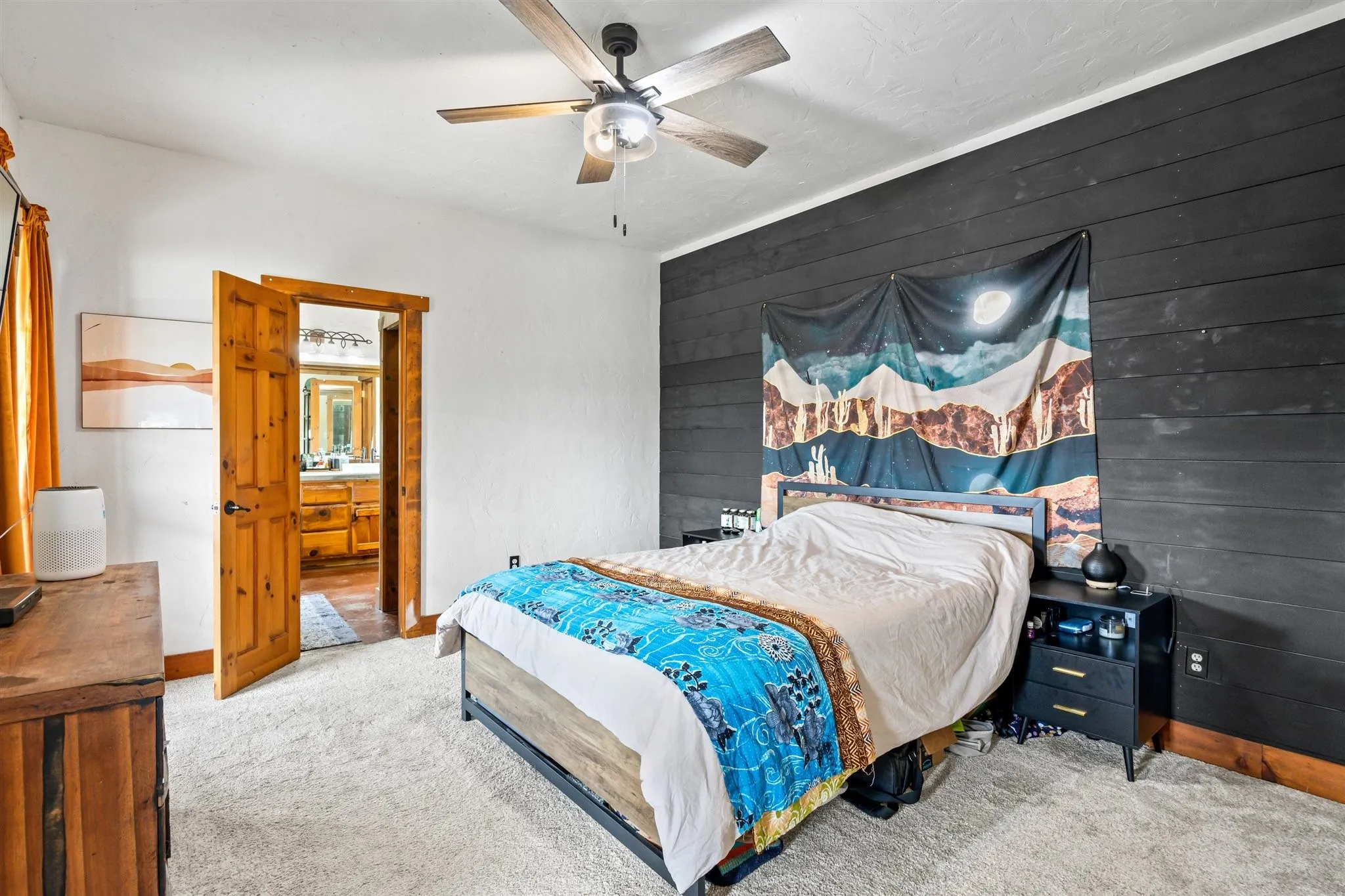 Looking Through Master Bedroom to Master Bath