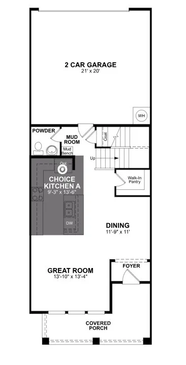 Beazer Homes Waterbend Harvard Floorplan.
