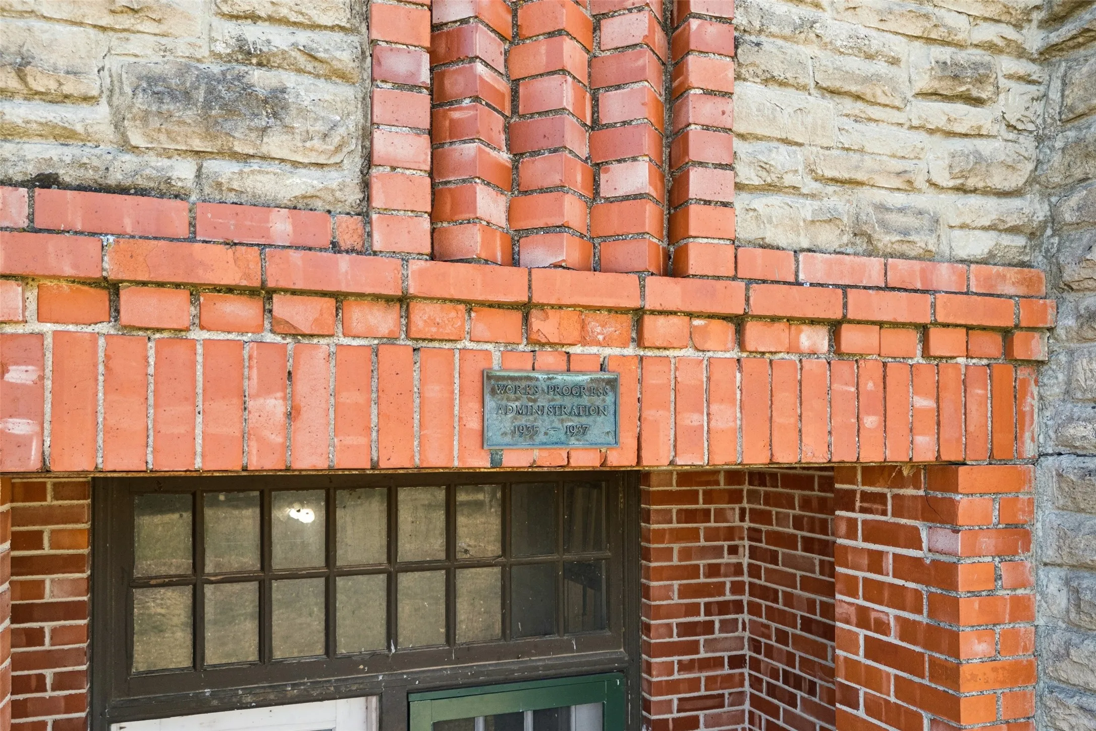 Exterior view of brick siding