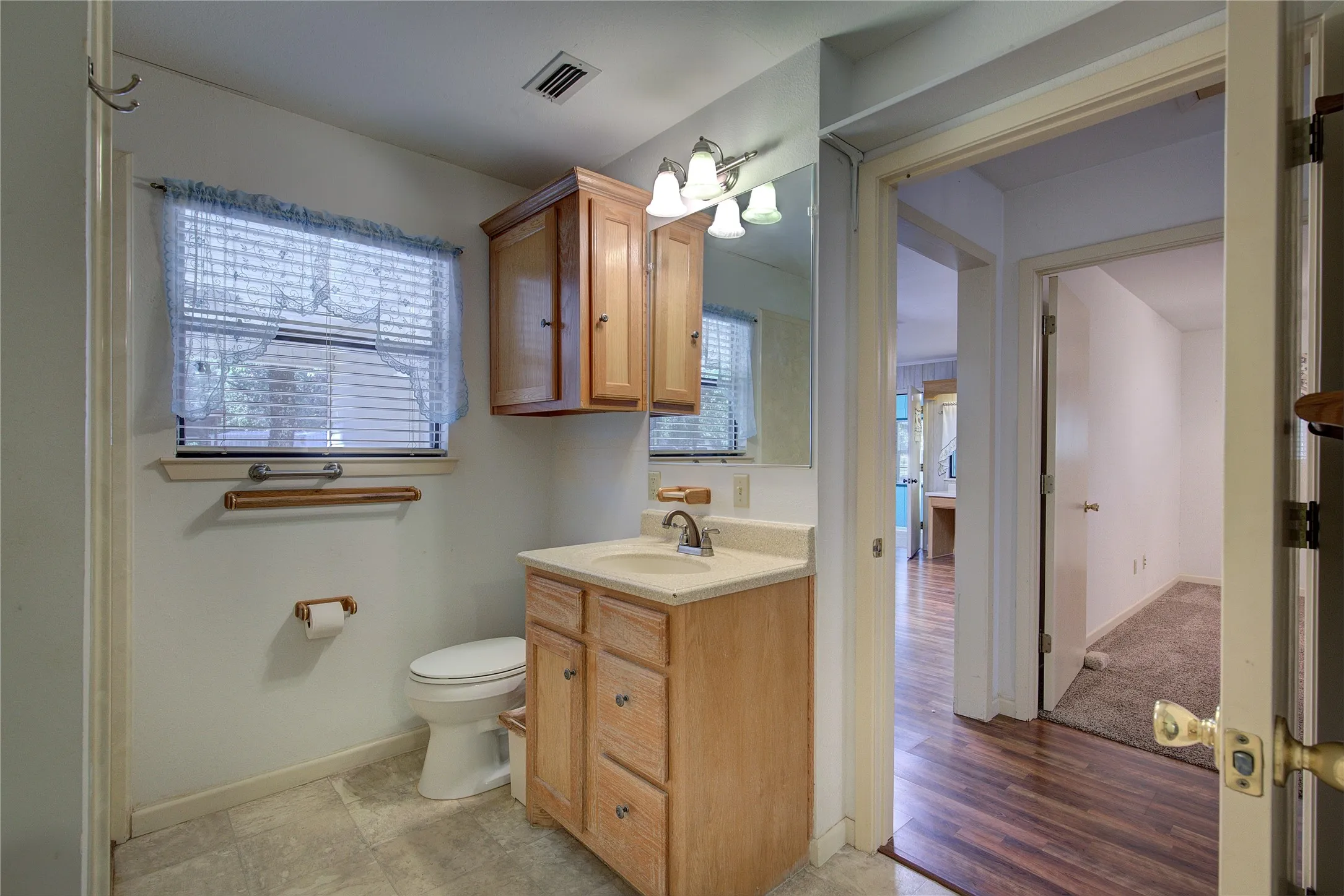 Hall bath also has private opening to bedroom 3.