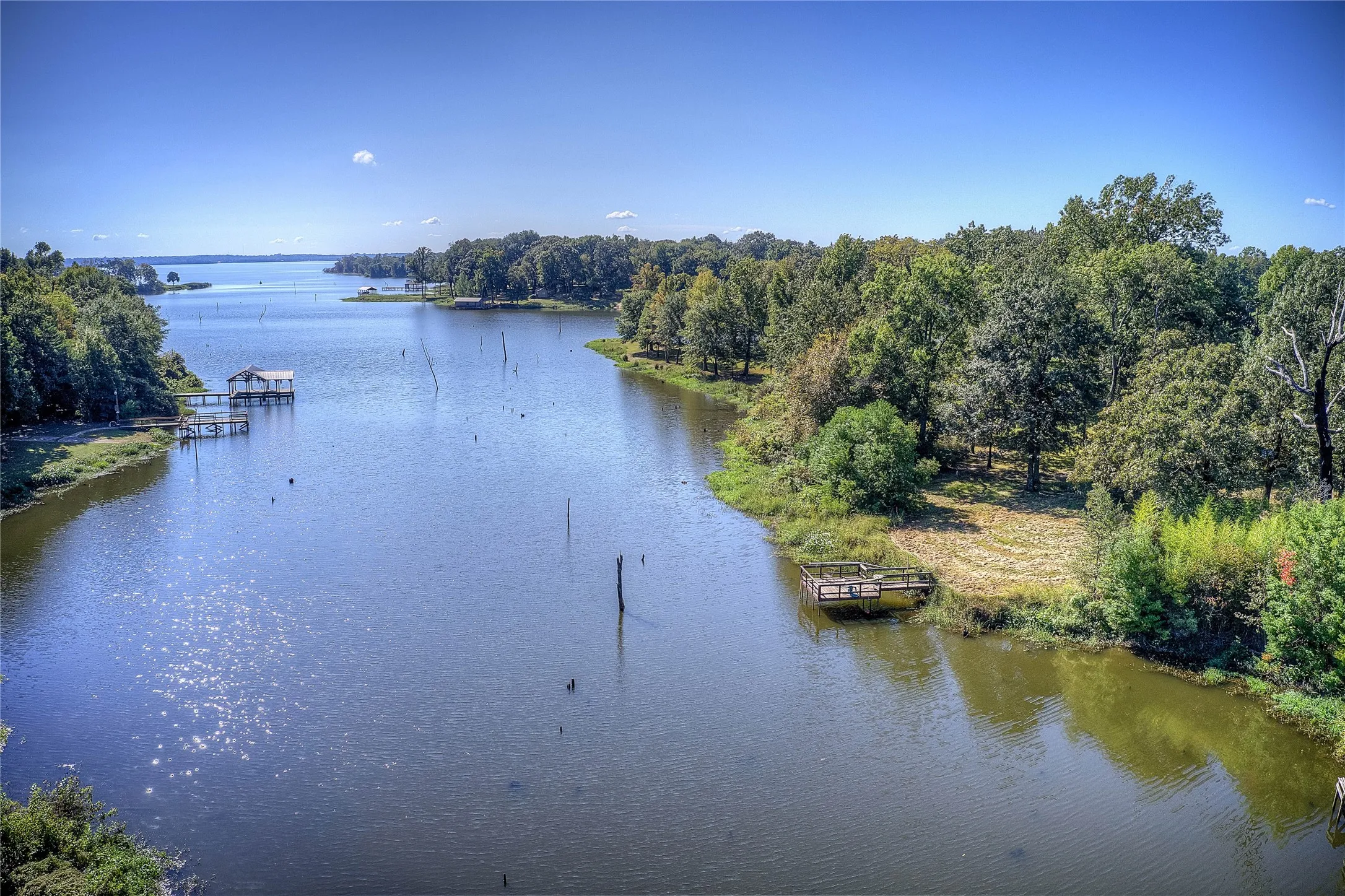 View of your dock on the right
