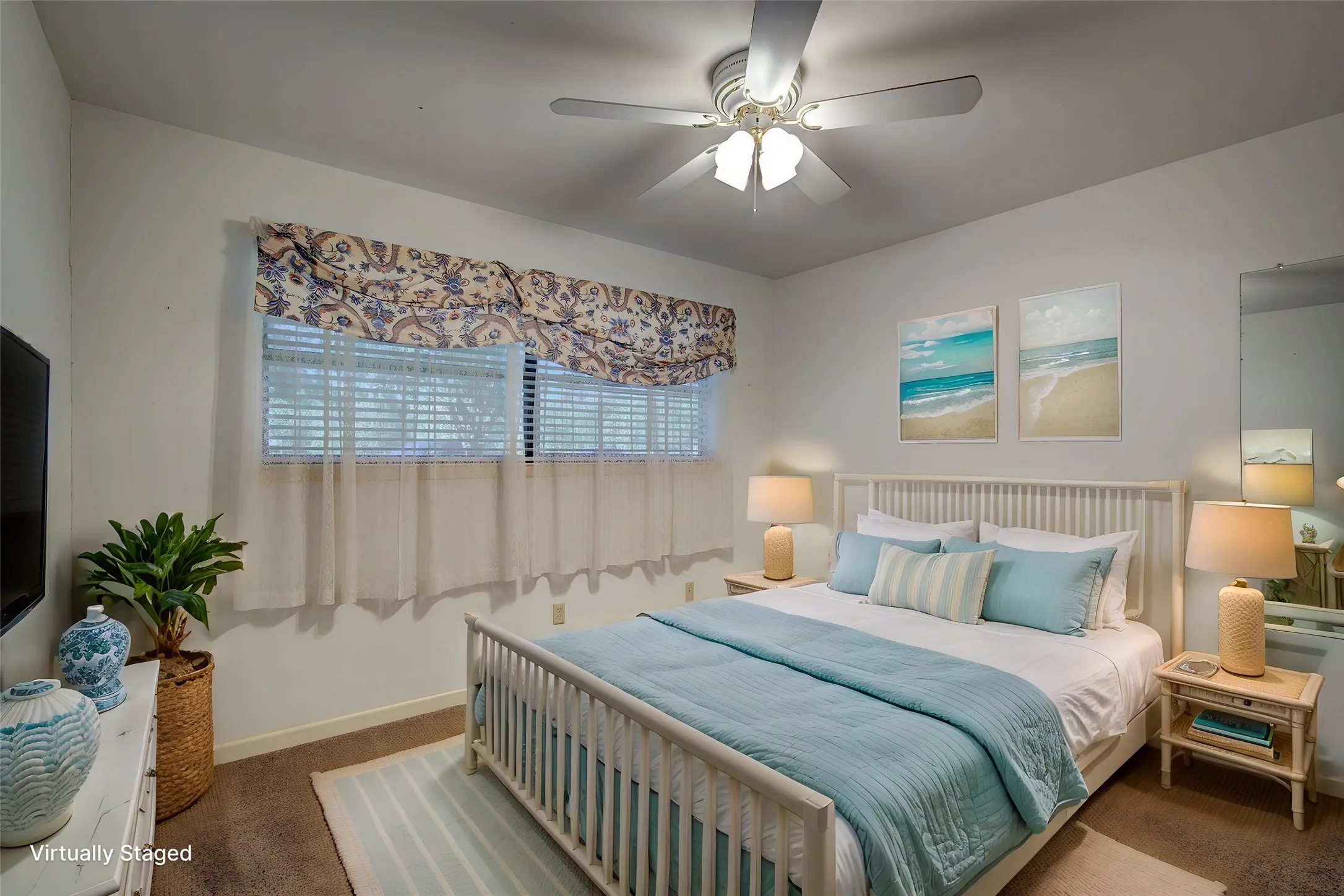 Bedroom 2, virtually staged
