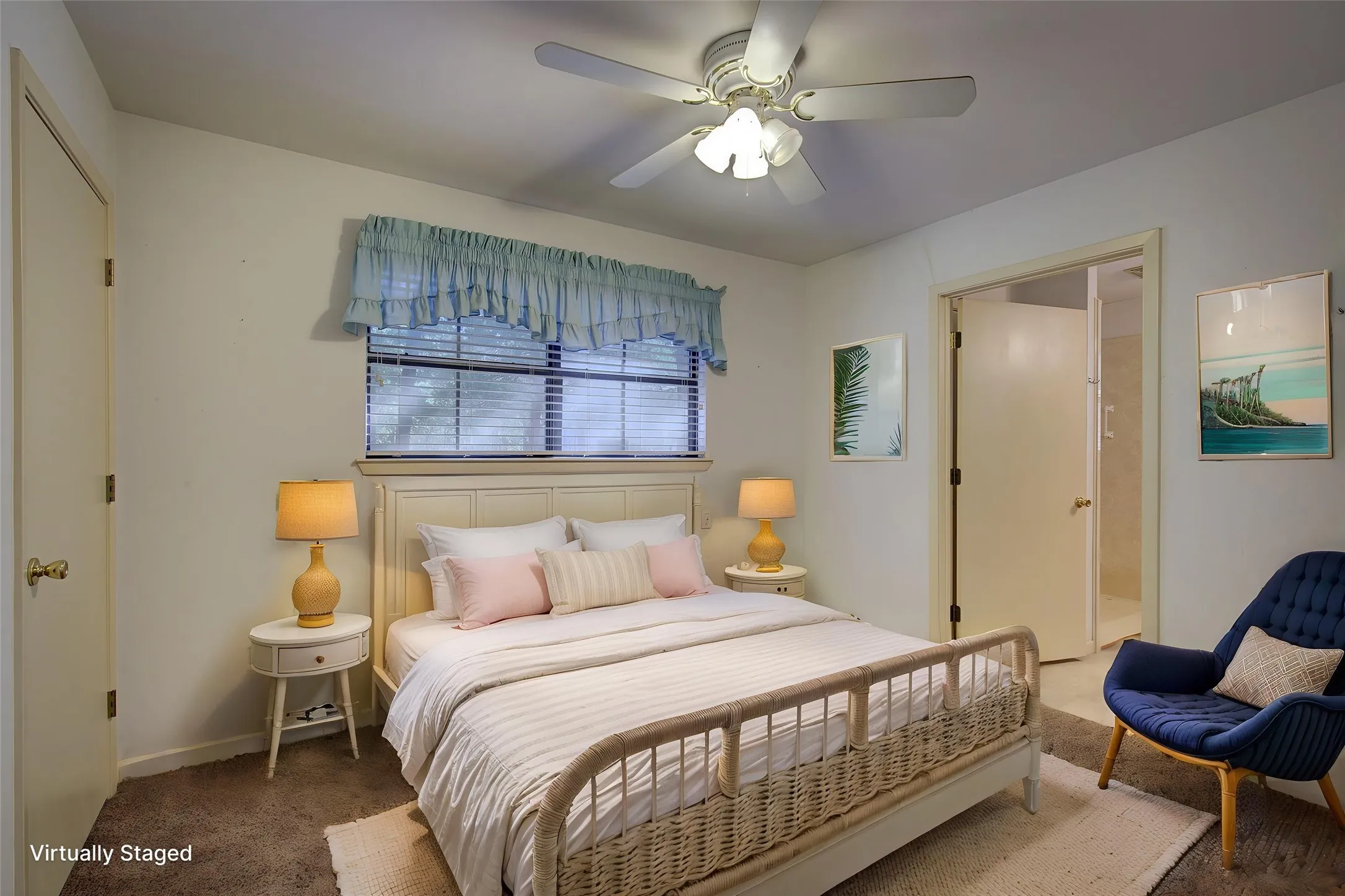 Virtually staged, Bedroom 3