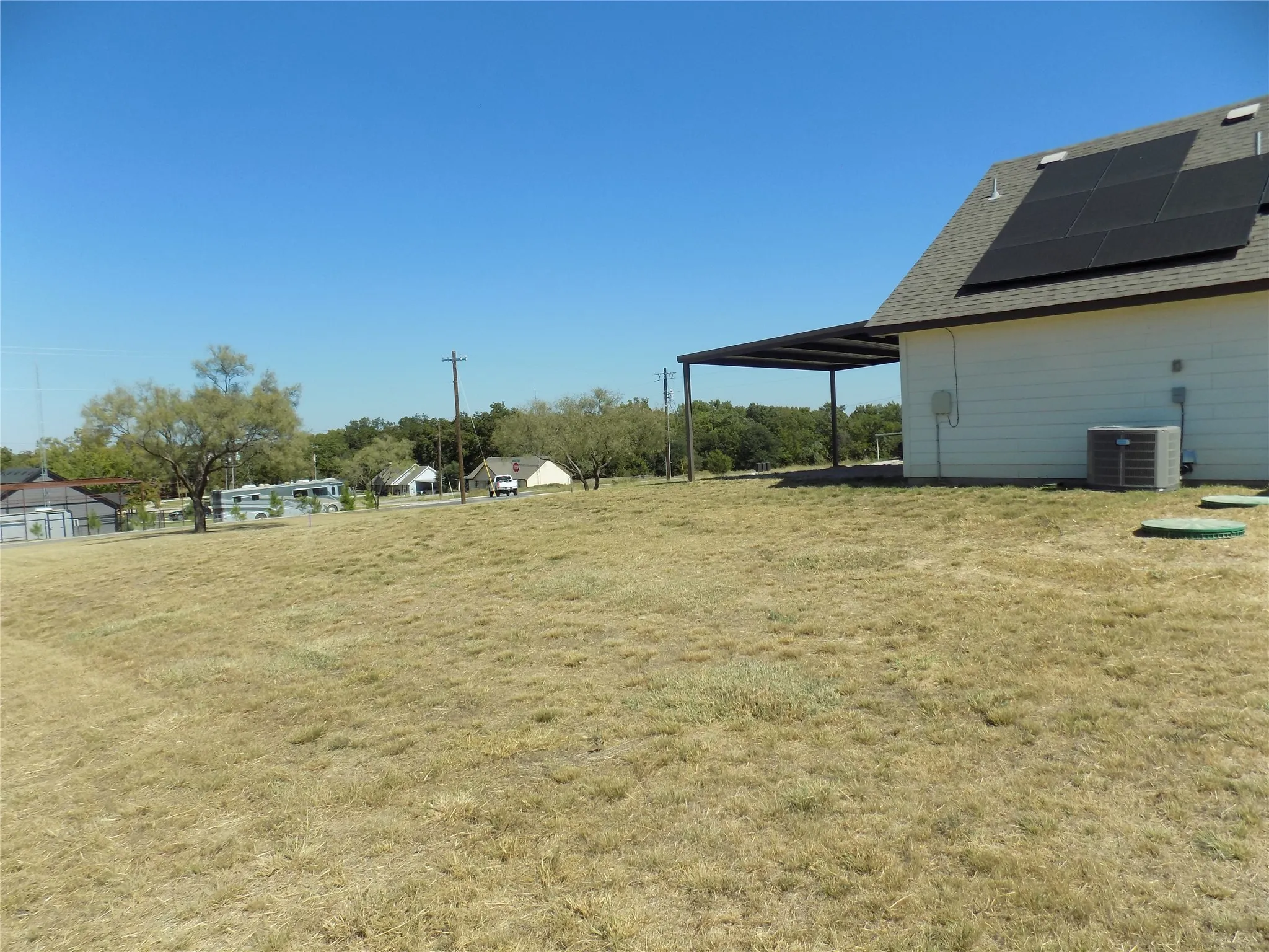 Large back yard