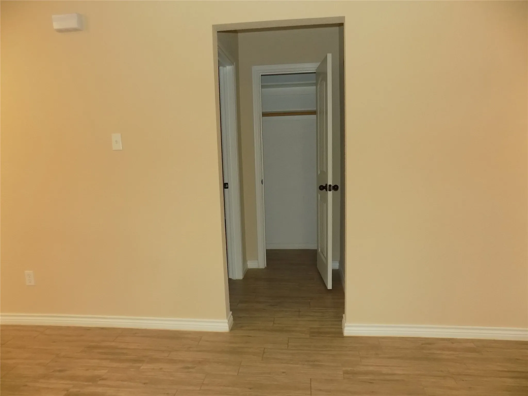 Open picture of coat closet