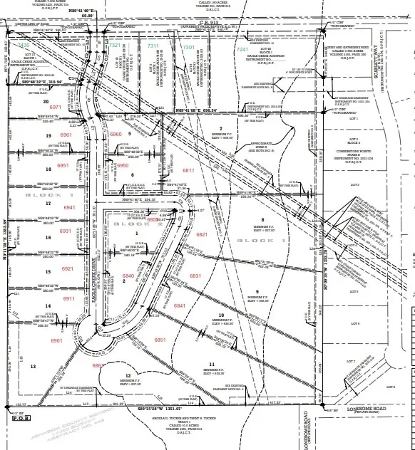 Map of parcels