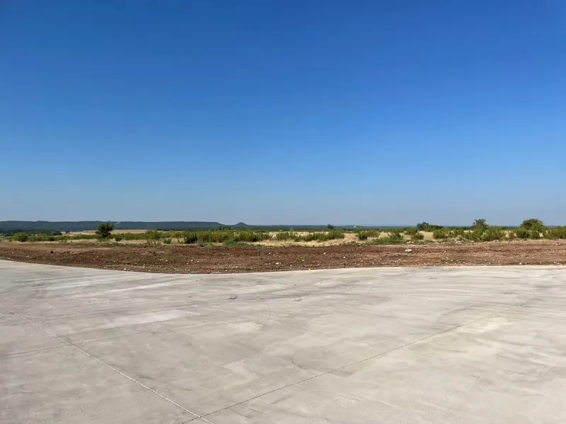 View of patio featuring a view of countryside