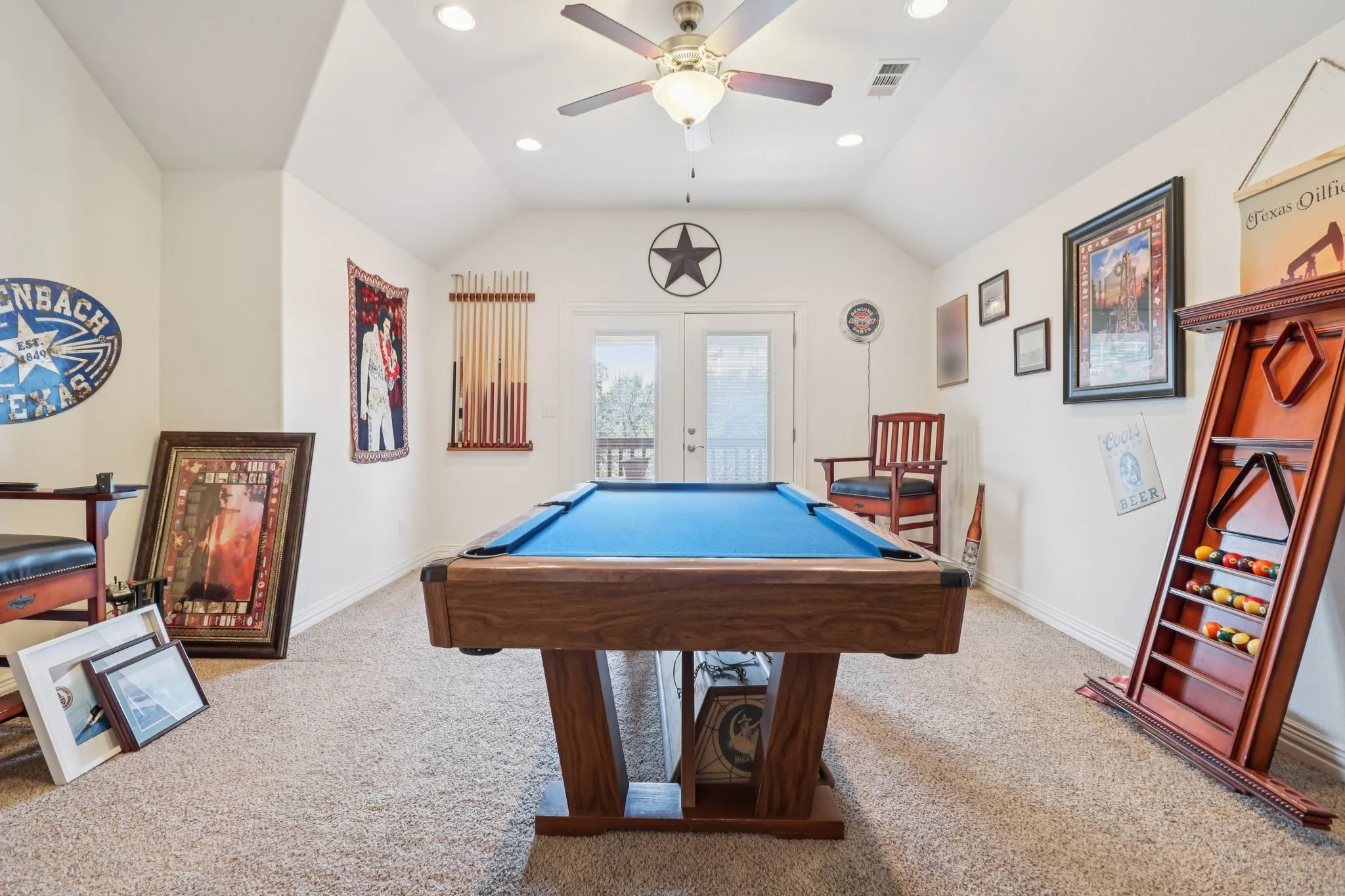 Upstairs gameroom