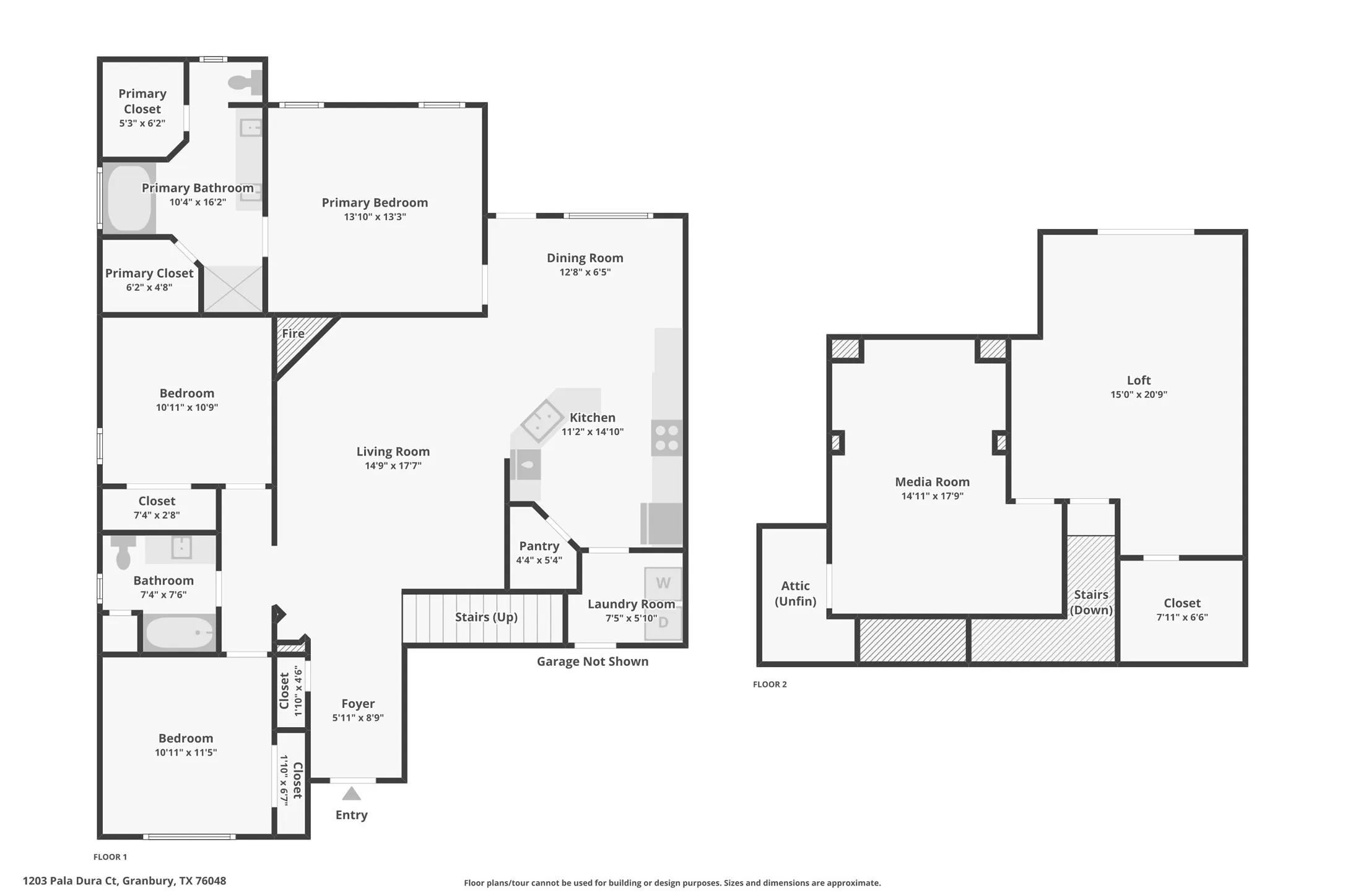 1st and 2nd level floorplan