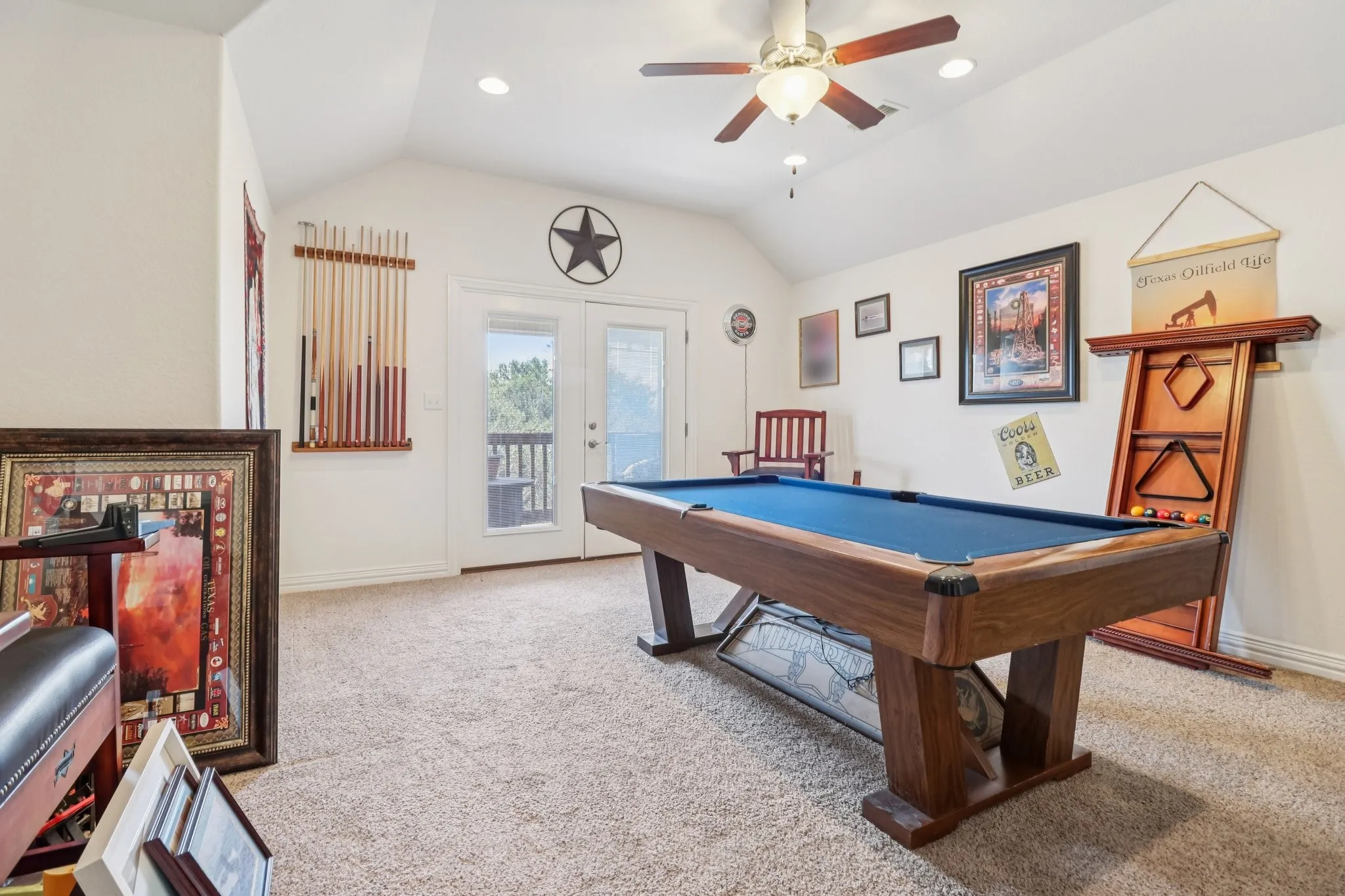 Upstairs gameroom