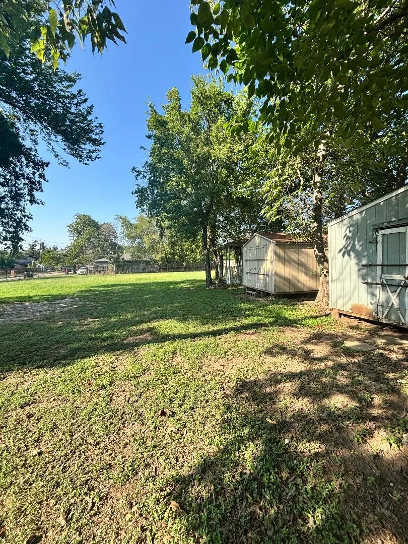 Oversized back yard.