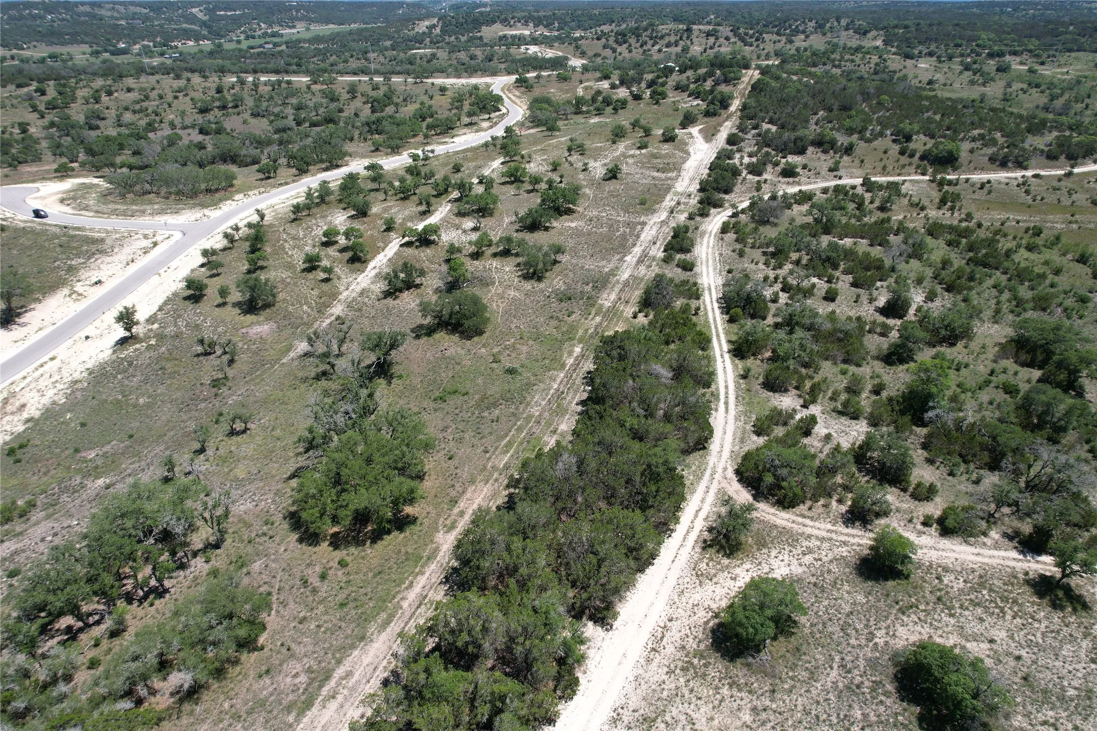 Aerial view of property's location with rural landscape