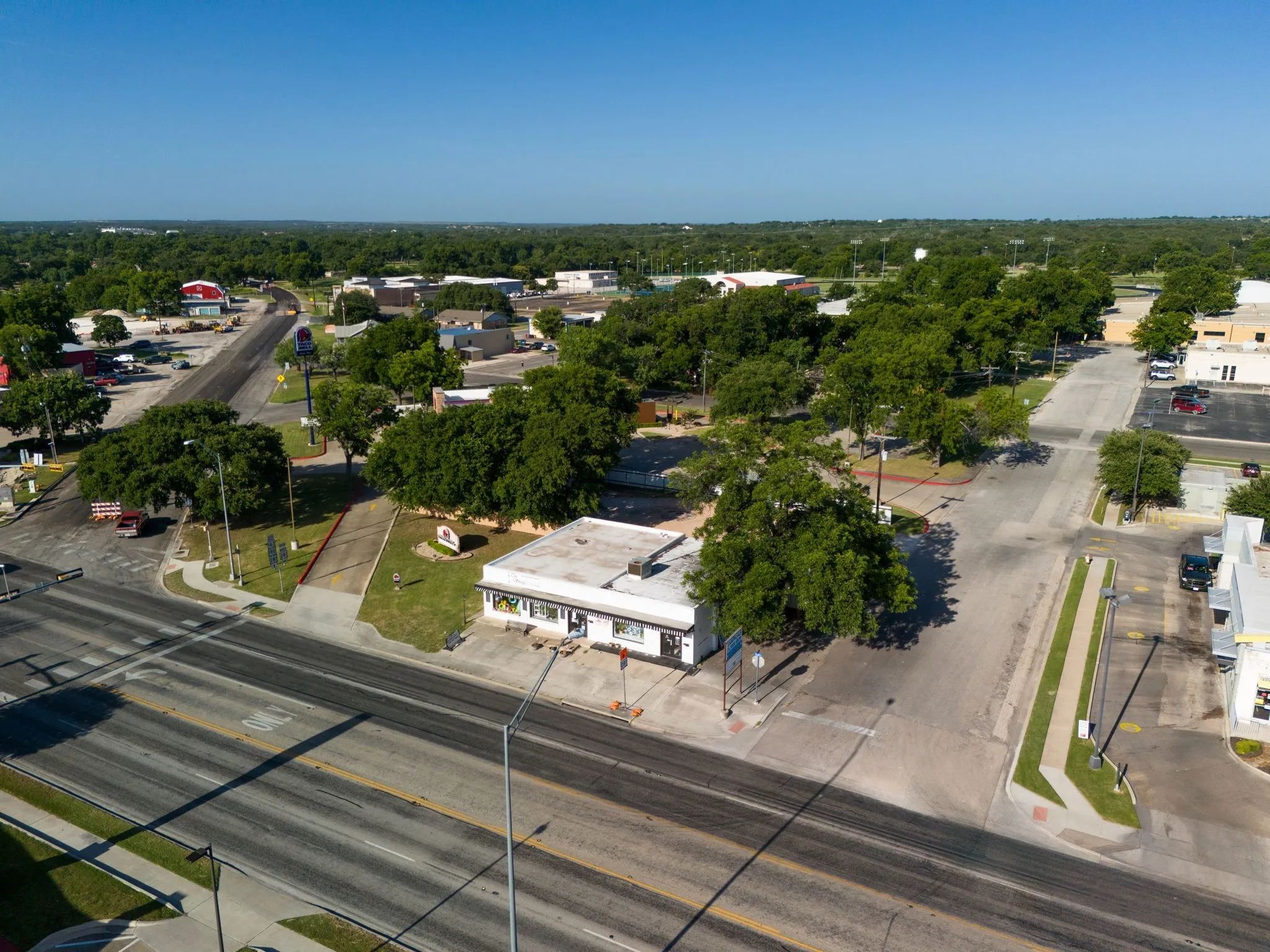 Aerial overview of property's location