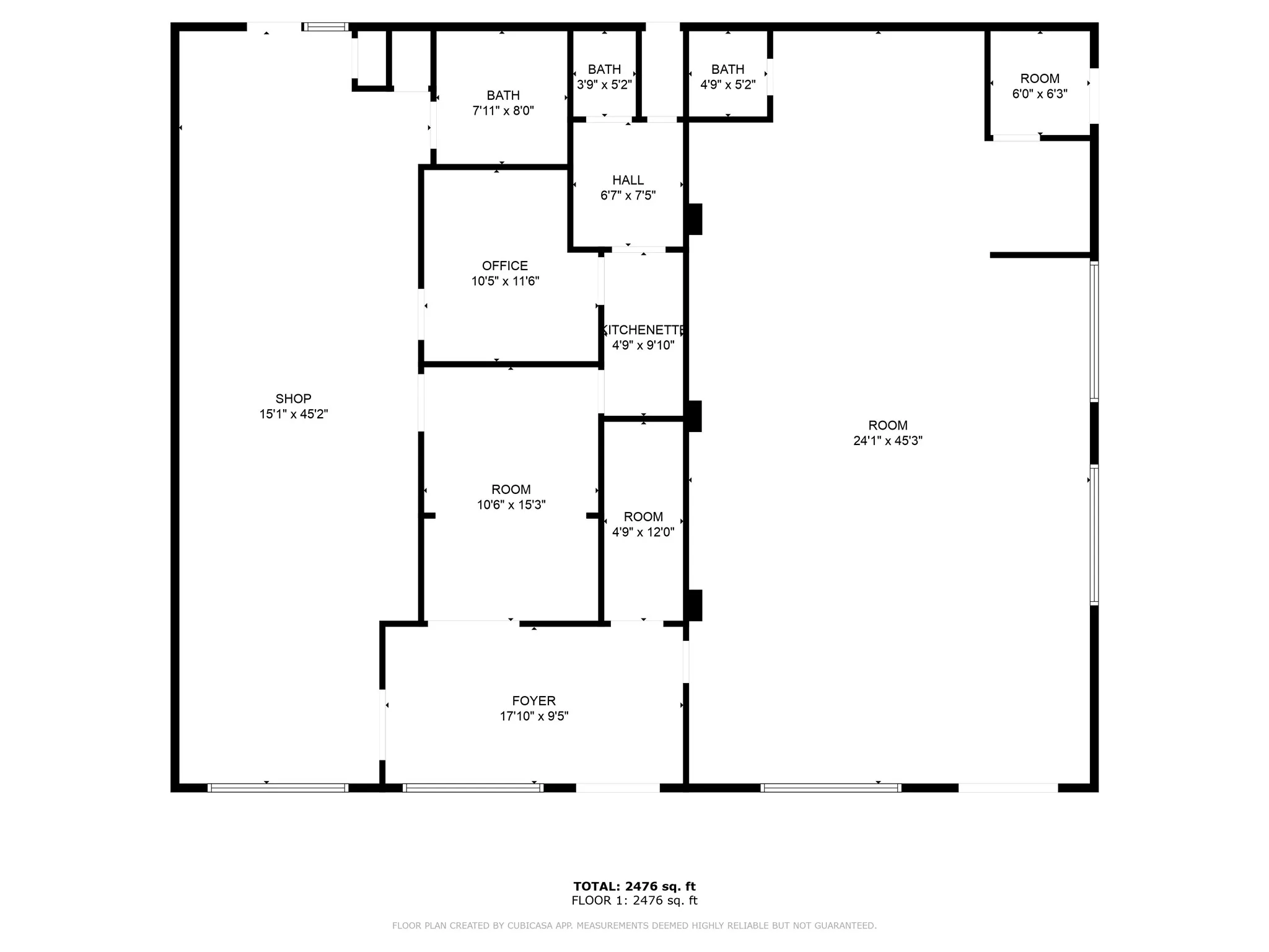 View of room layout