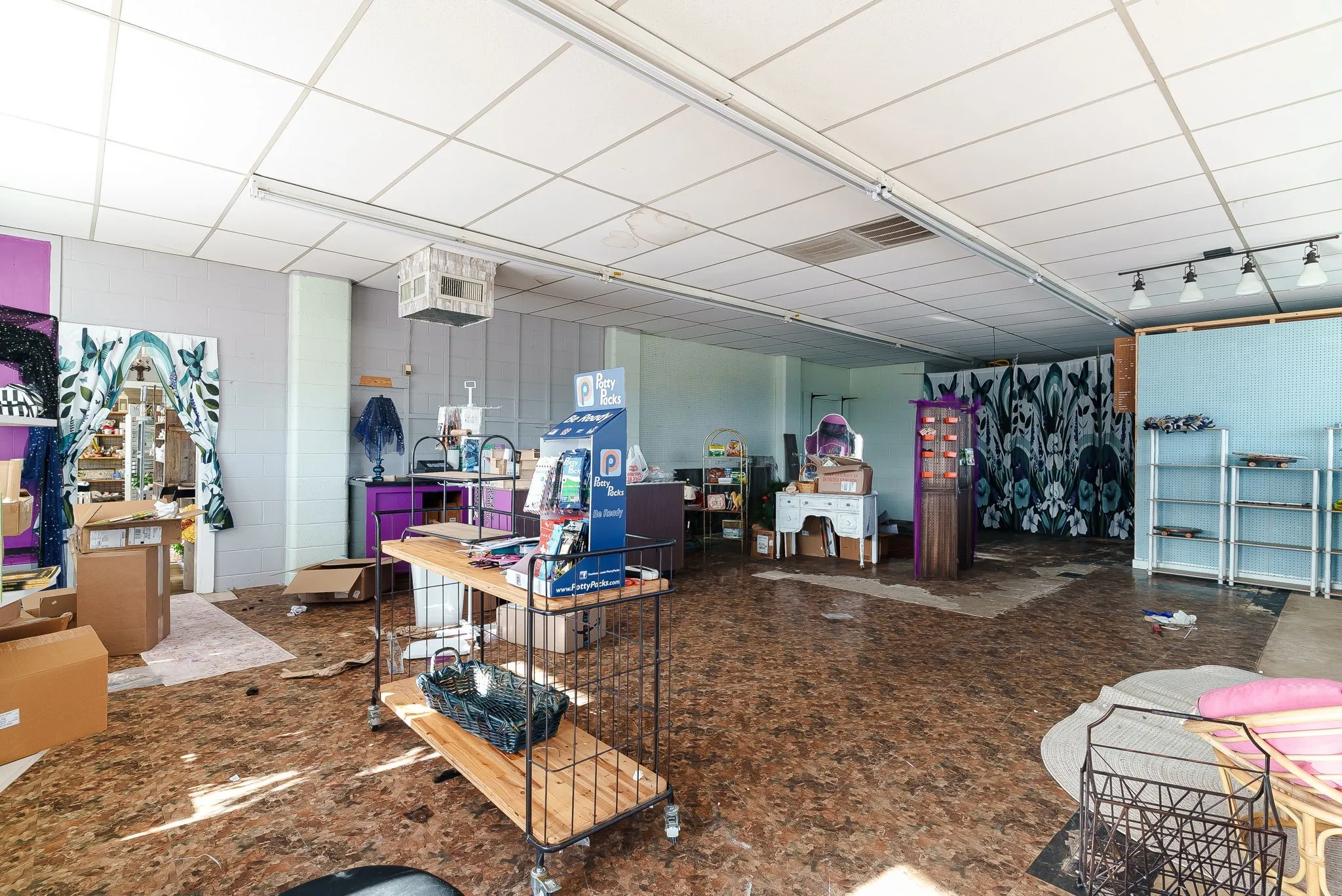 Misc room featuring a paneled ceiling