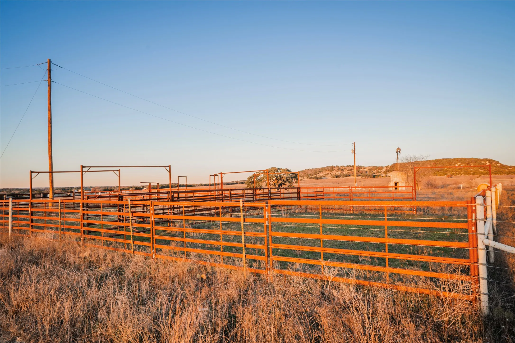 View of yard with a view of countryside