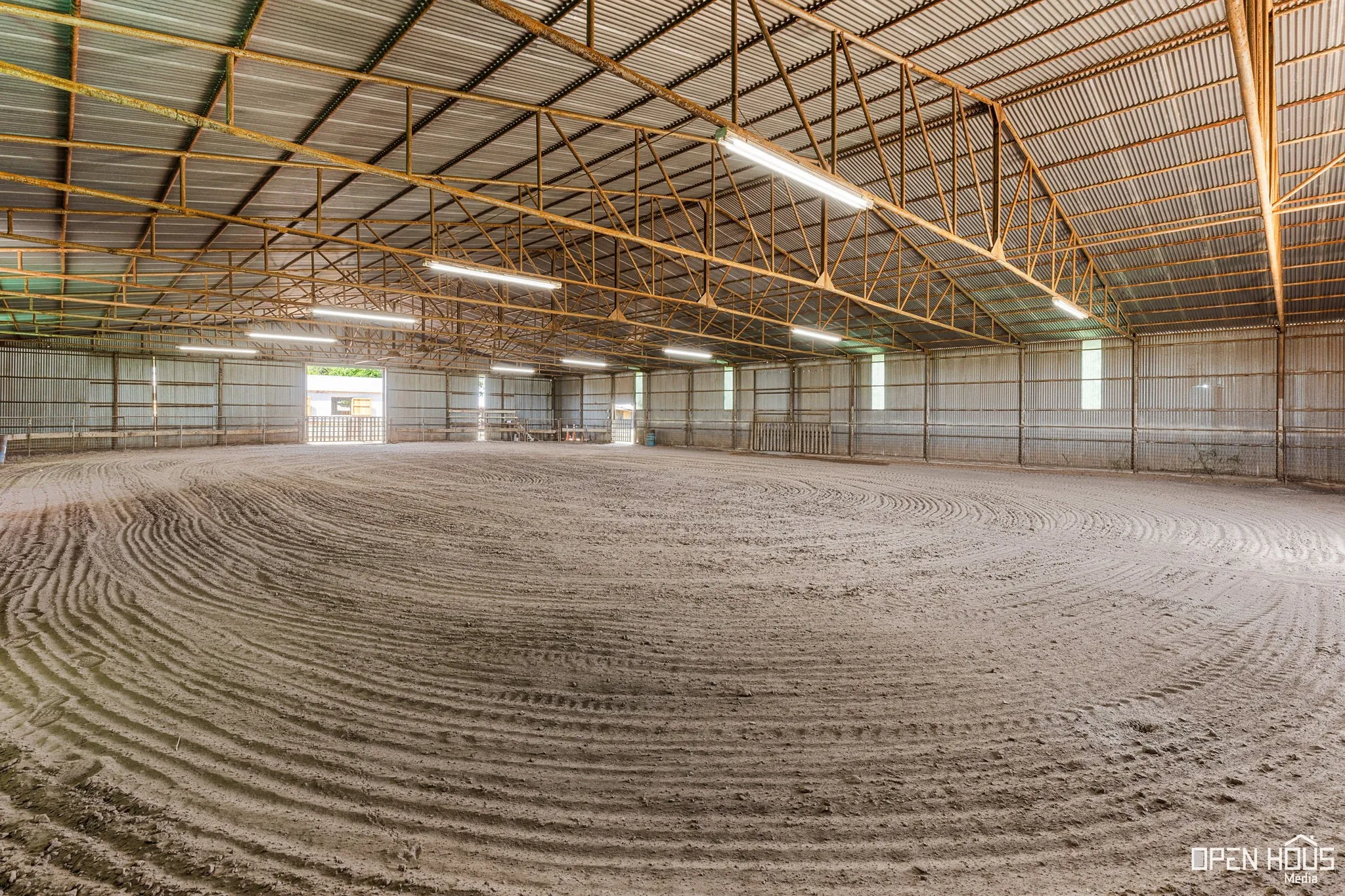 View of riding arena