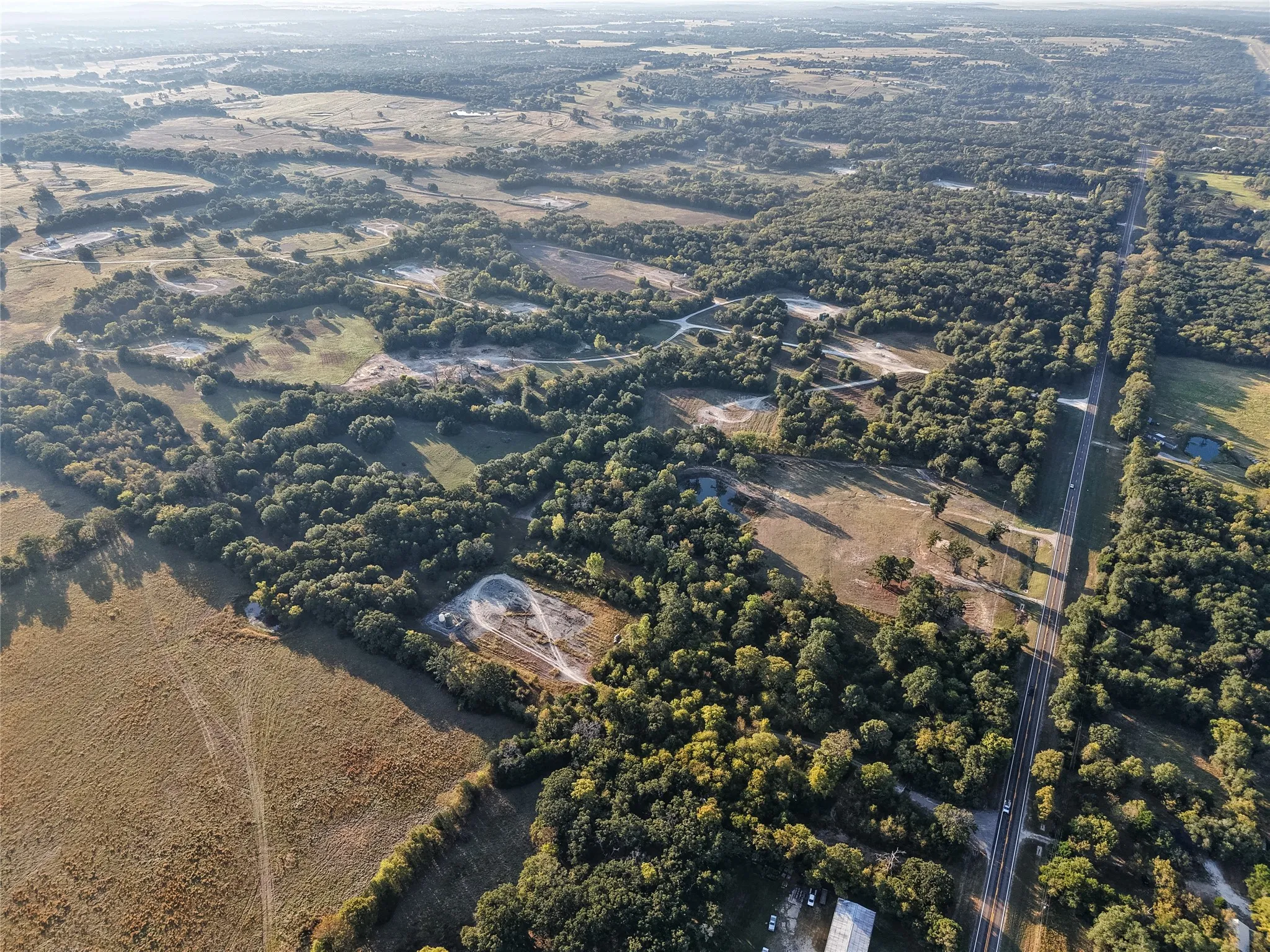 Aerial overview of property's location