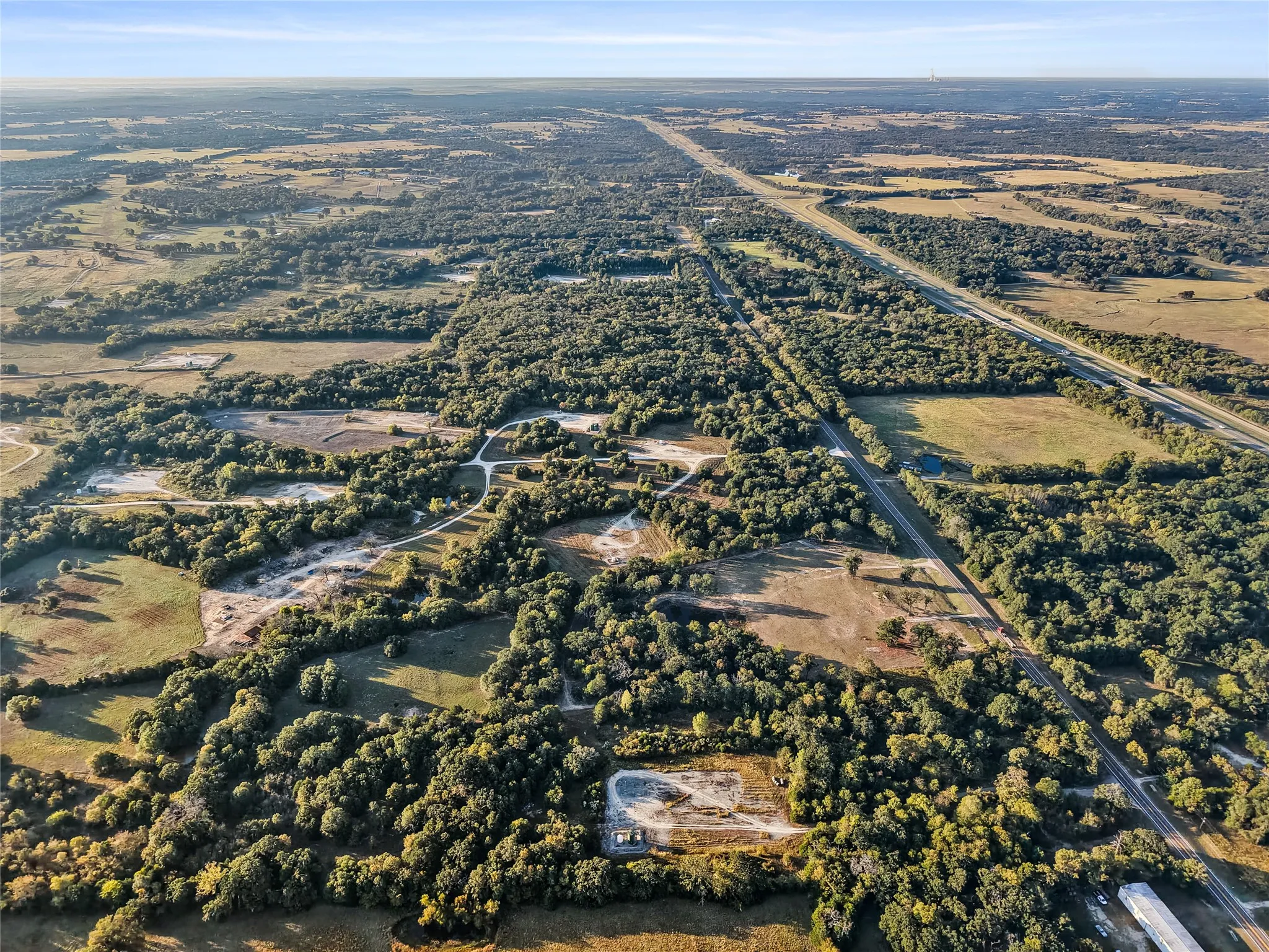 Aerial view of property's location