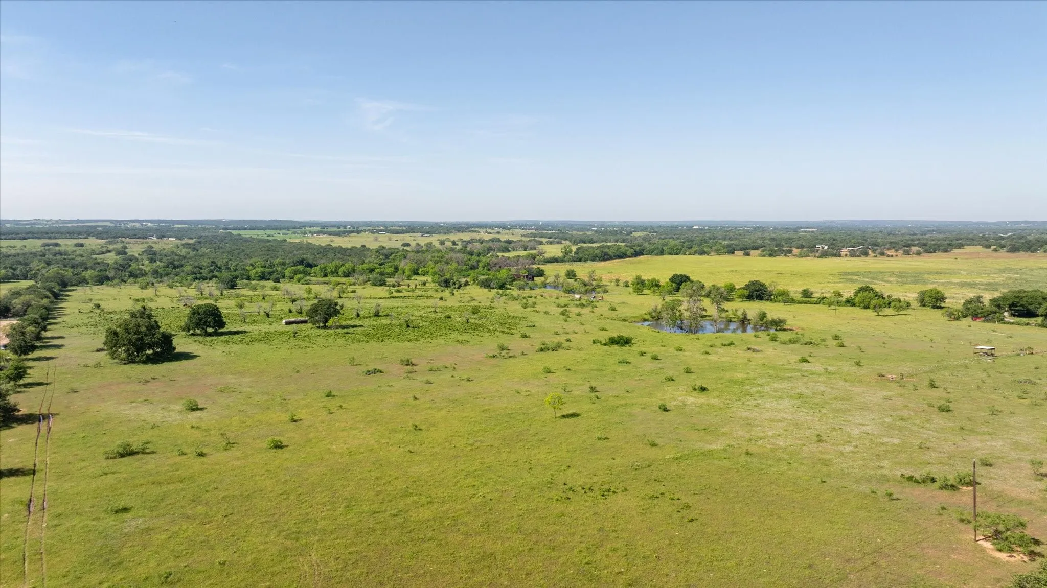 Aerial view from the Northeast corner of the property