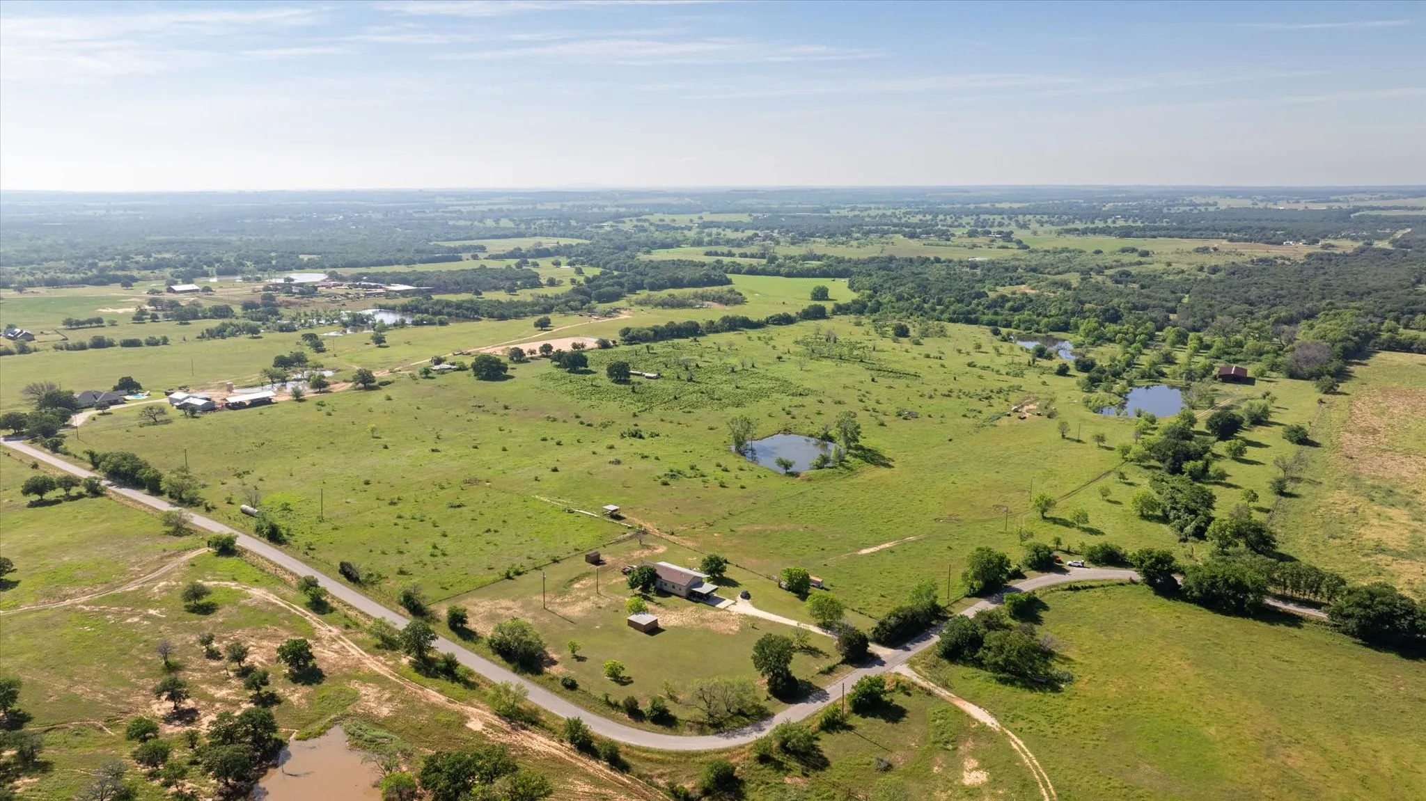 Aerial View from the Northwest corner of the property