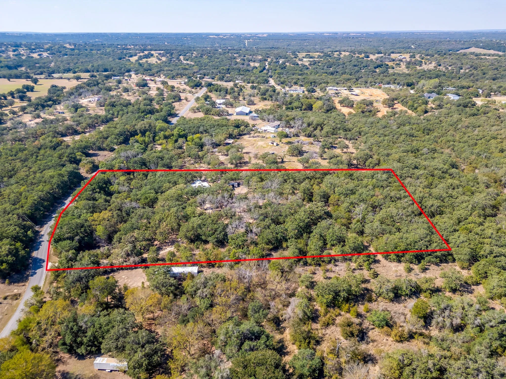View of property location with property parcel outlined