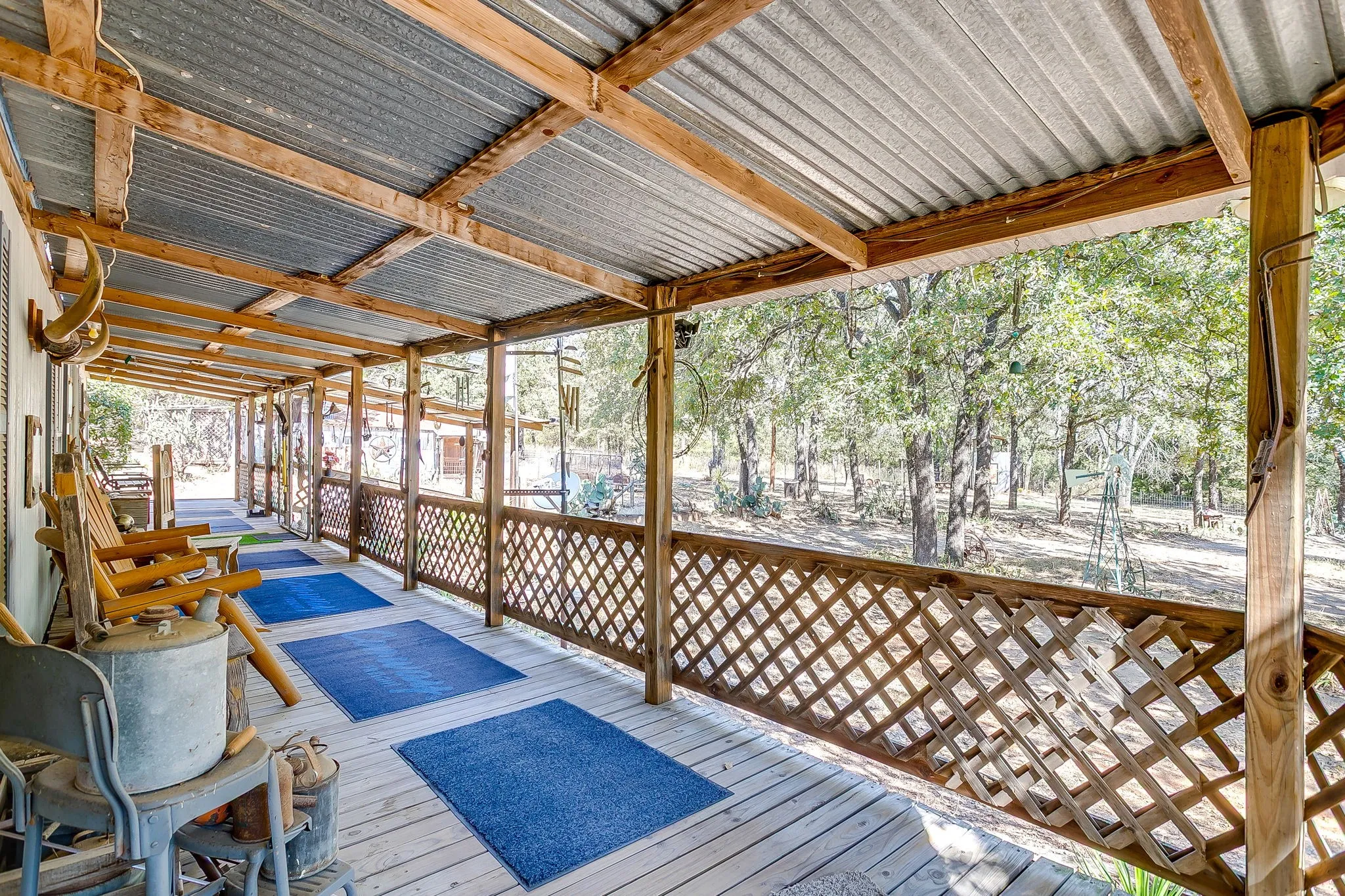 View of wooden terrace