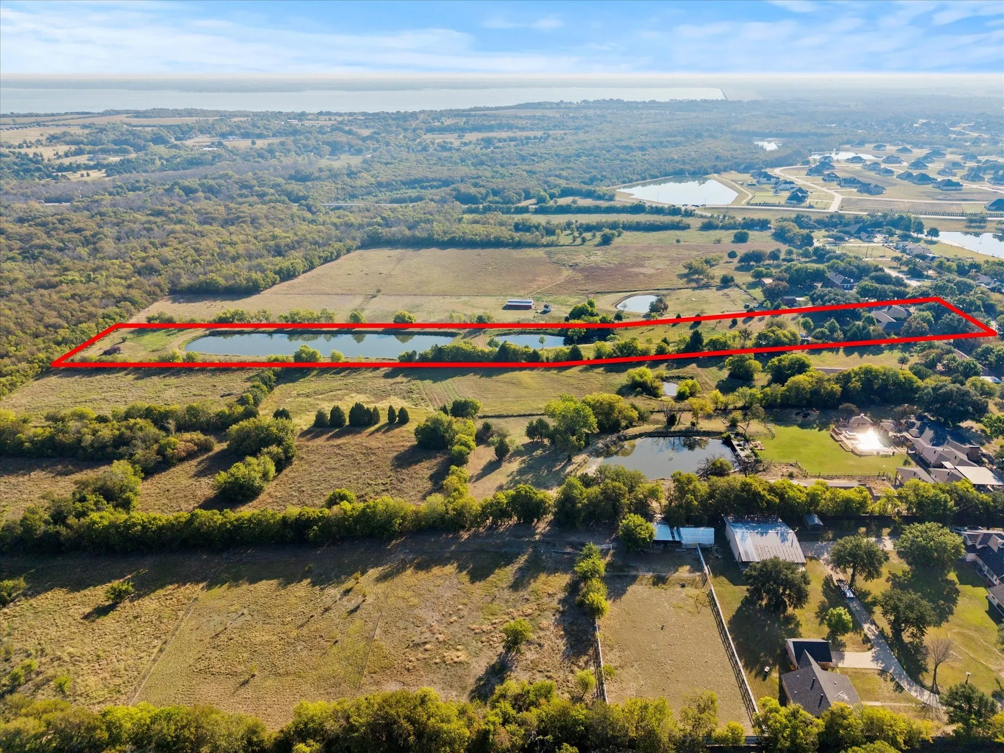 Aerial looking South