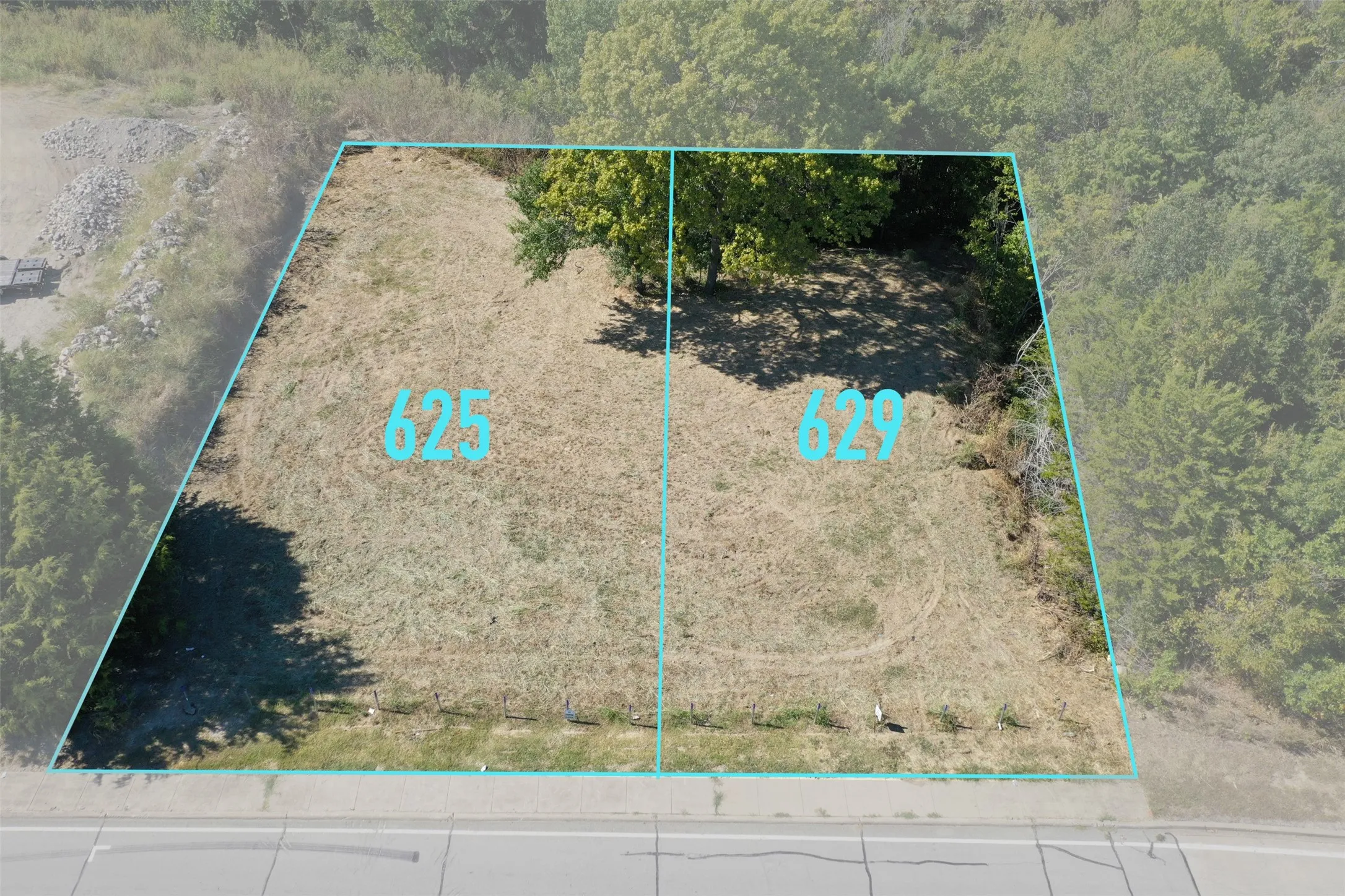 Map / location featuring property boundaries highlighted