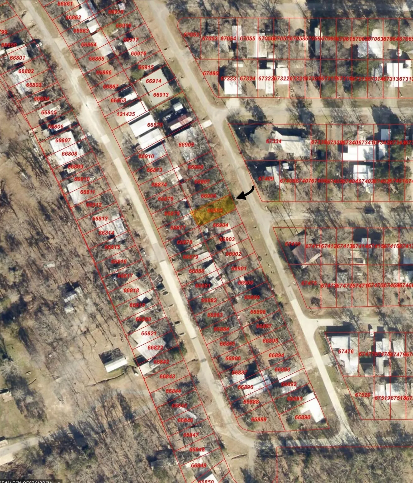 Map of property location featuring property boundaries highlighted