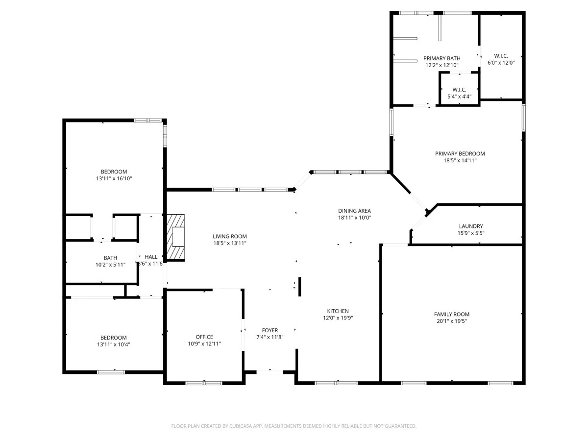 Main house floor plan.