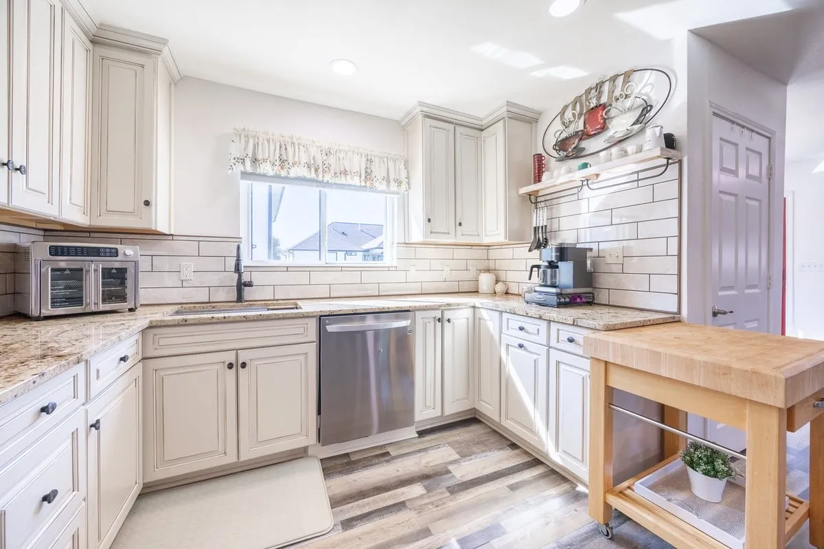 Guest House kitchen area.