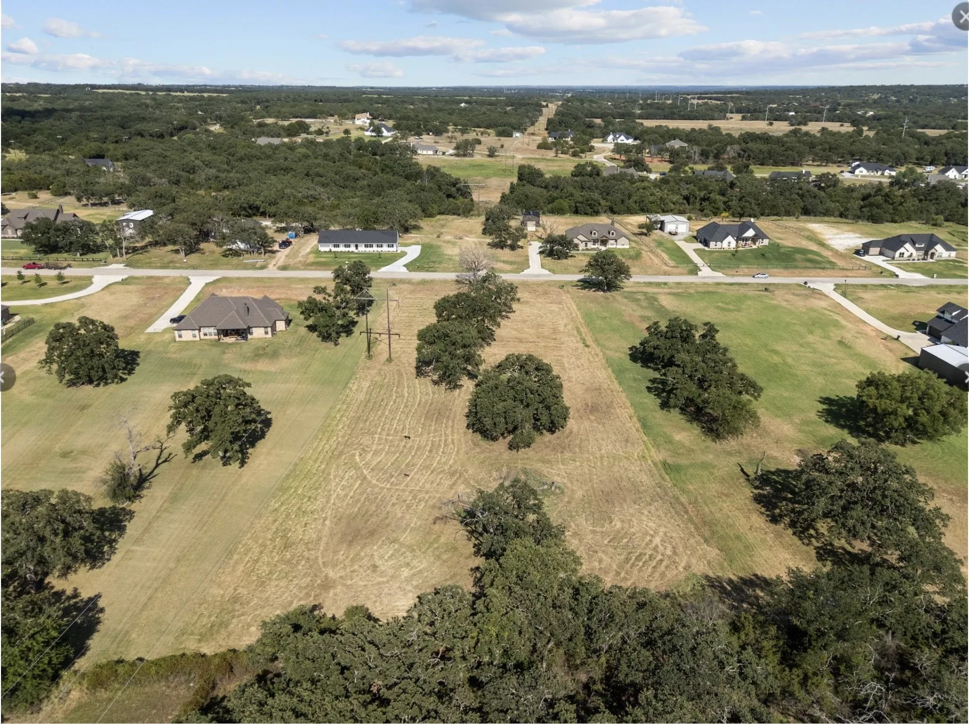 Aerial view of property's location