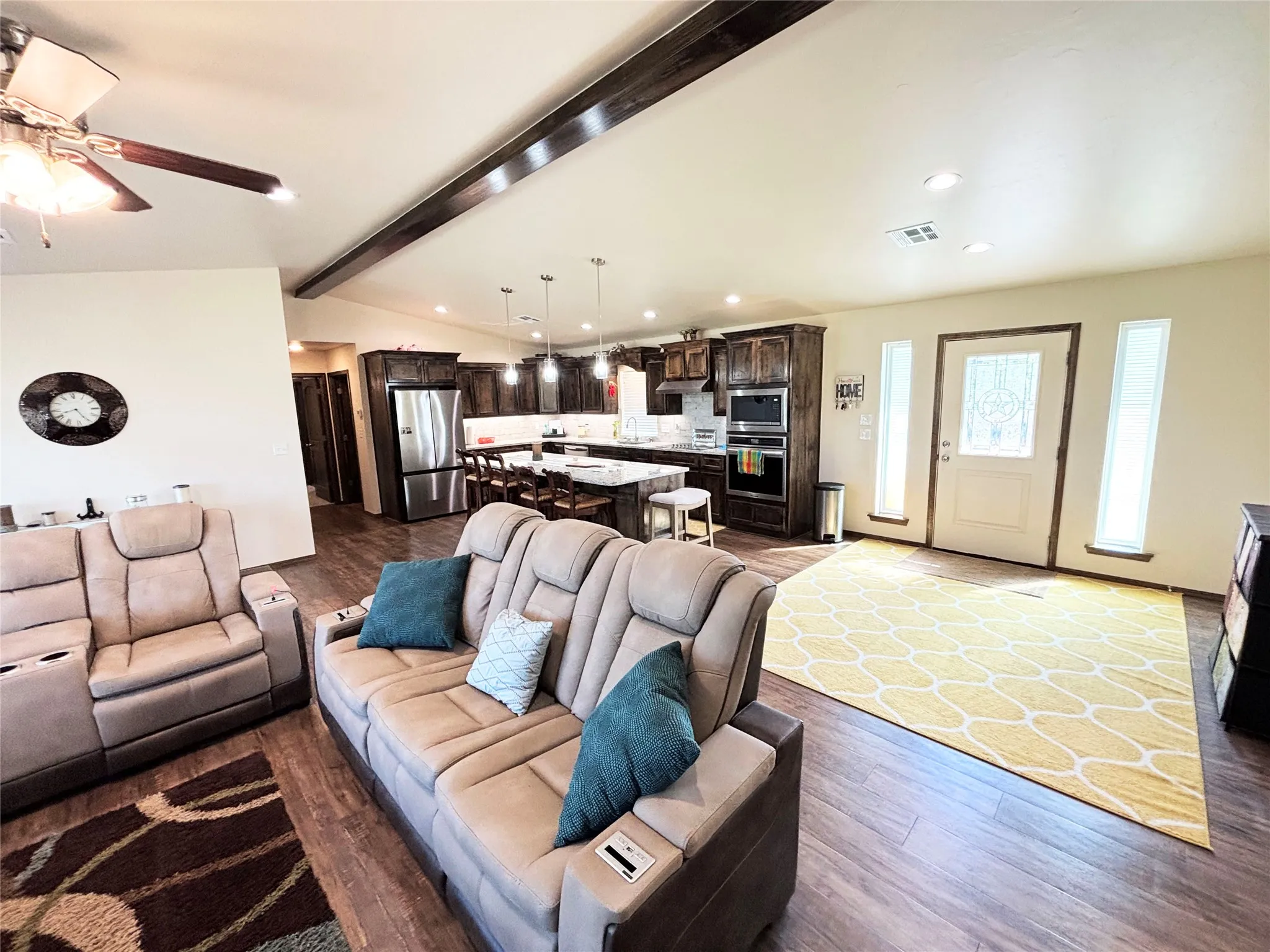 Living room featuring  recessed lighting