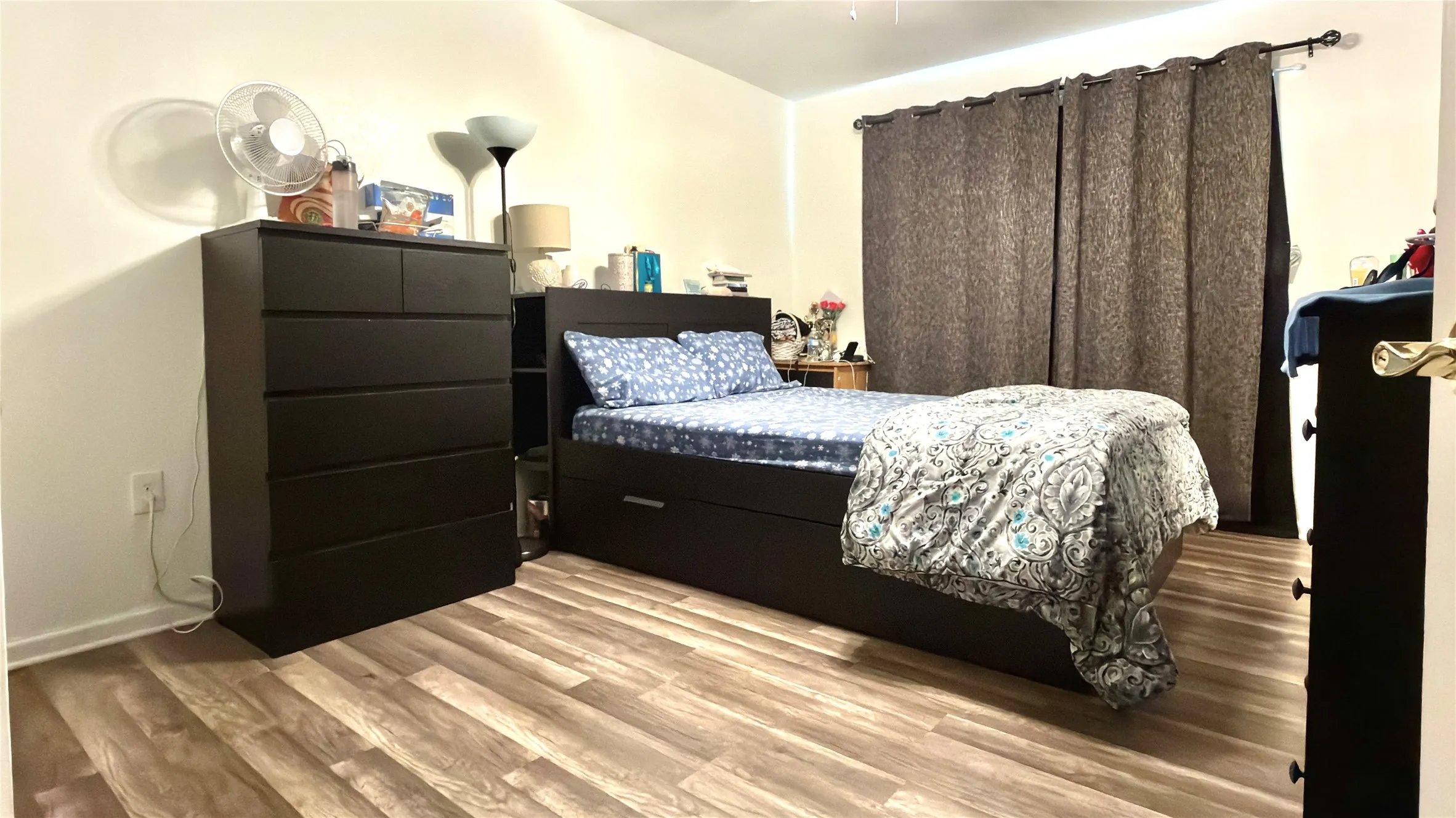 Bedroom featuring light wood finished floors