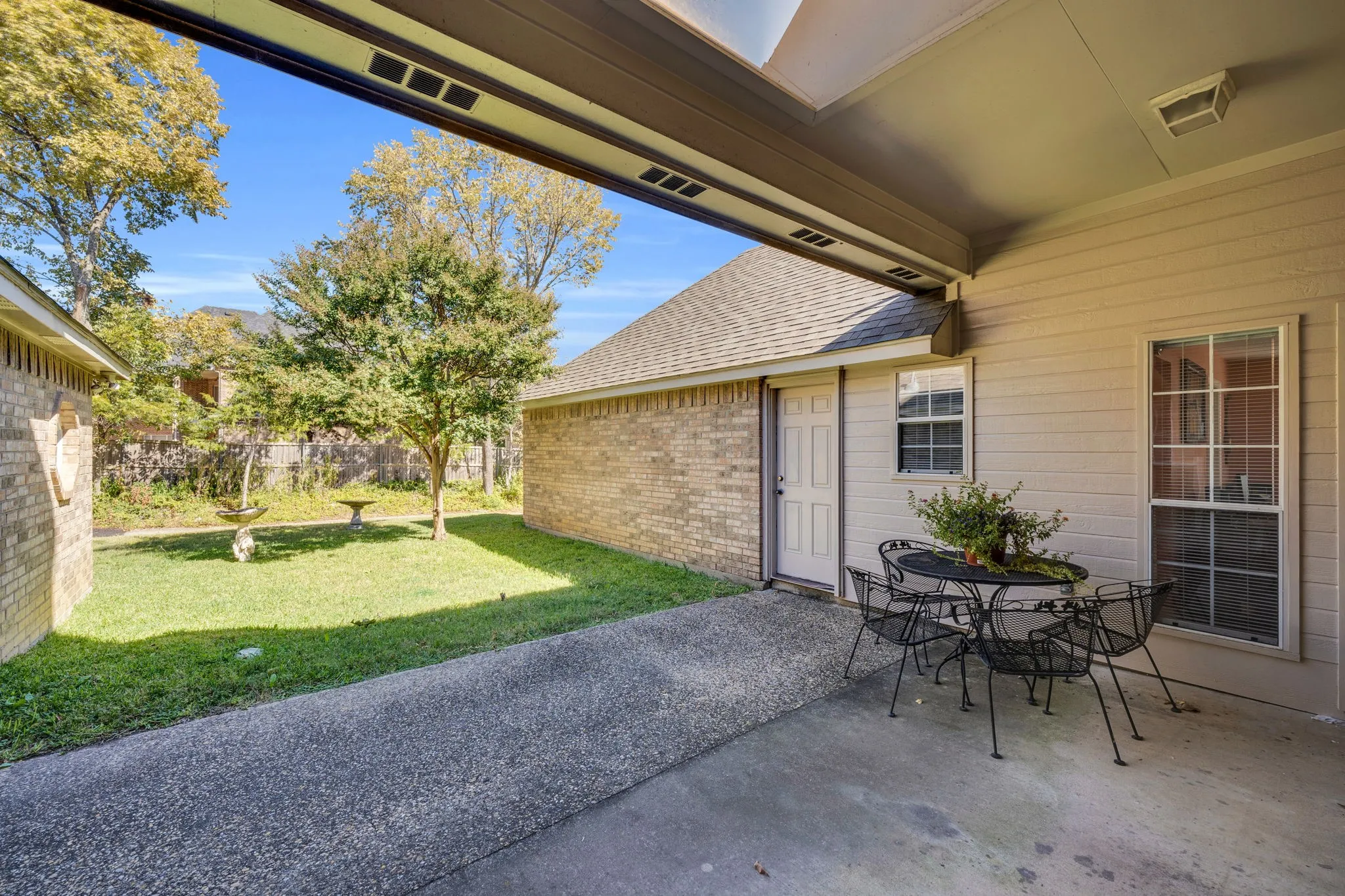 View of patio featuring outdoor dining space