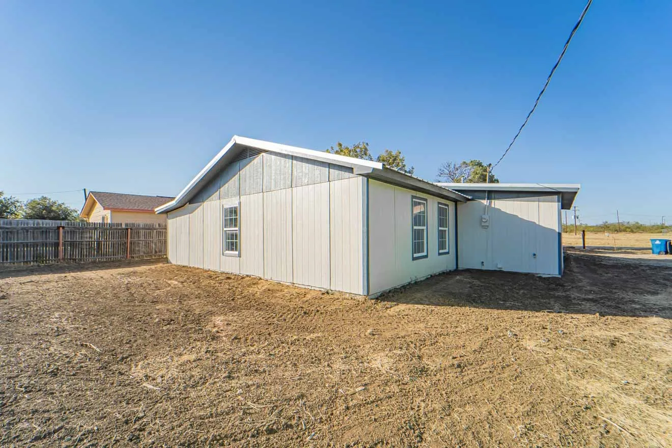 Back of property