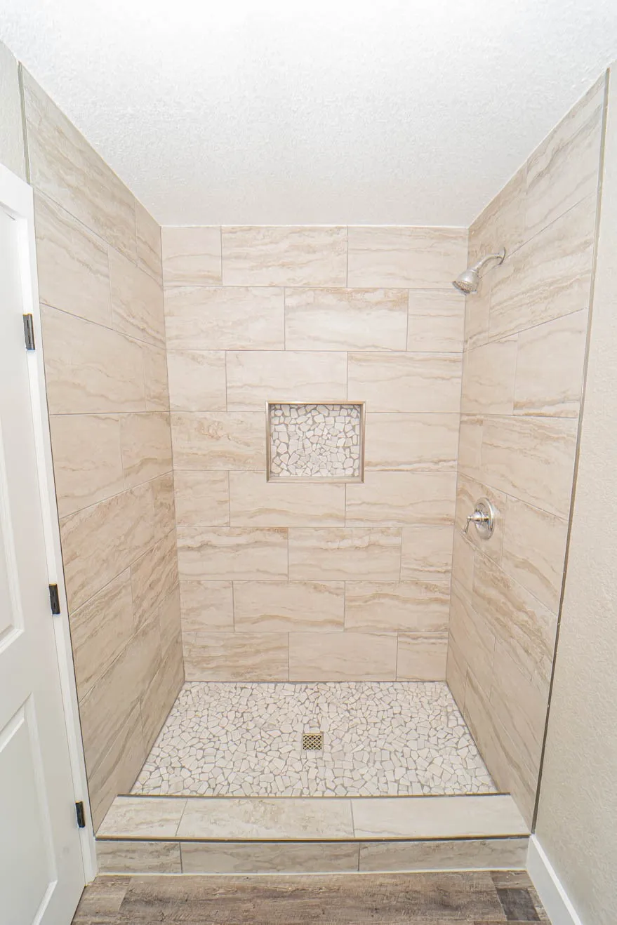 Full bath with a stall shower