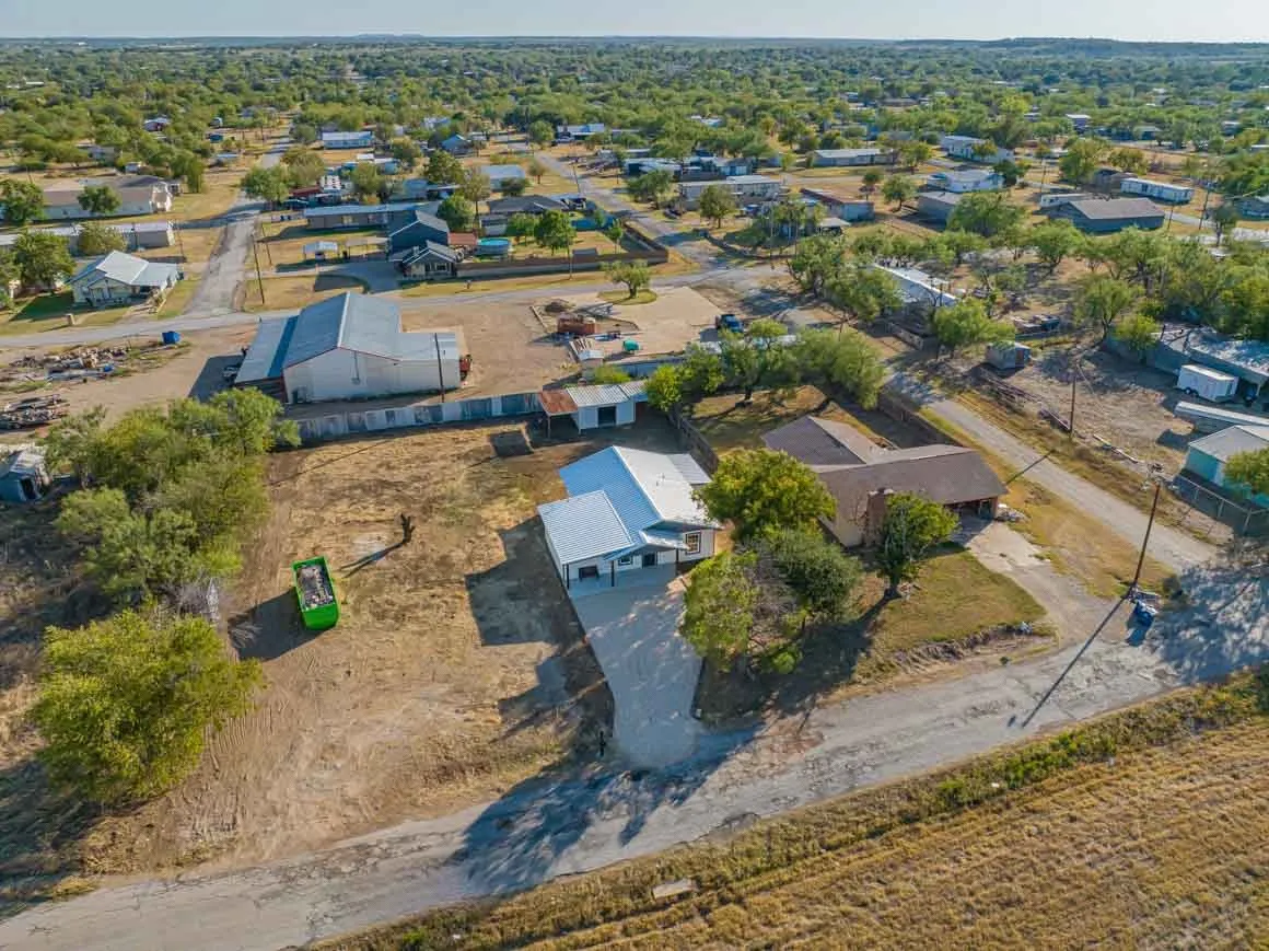 Aerial view of property's location