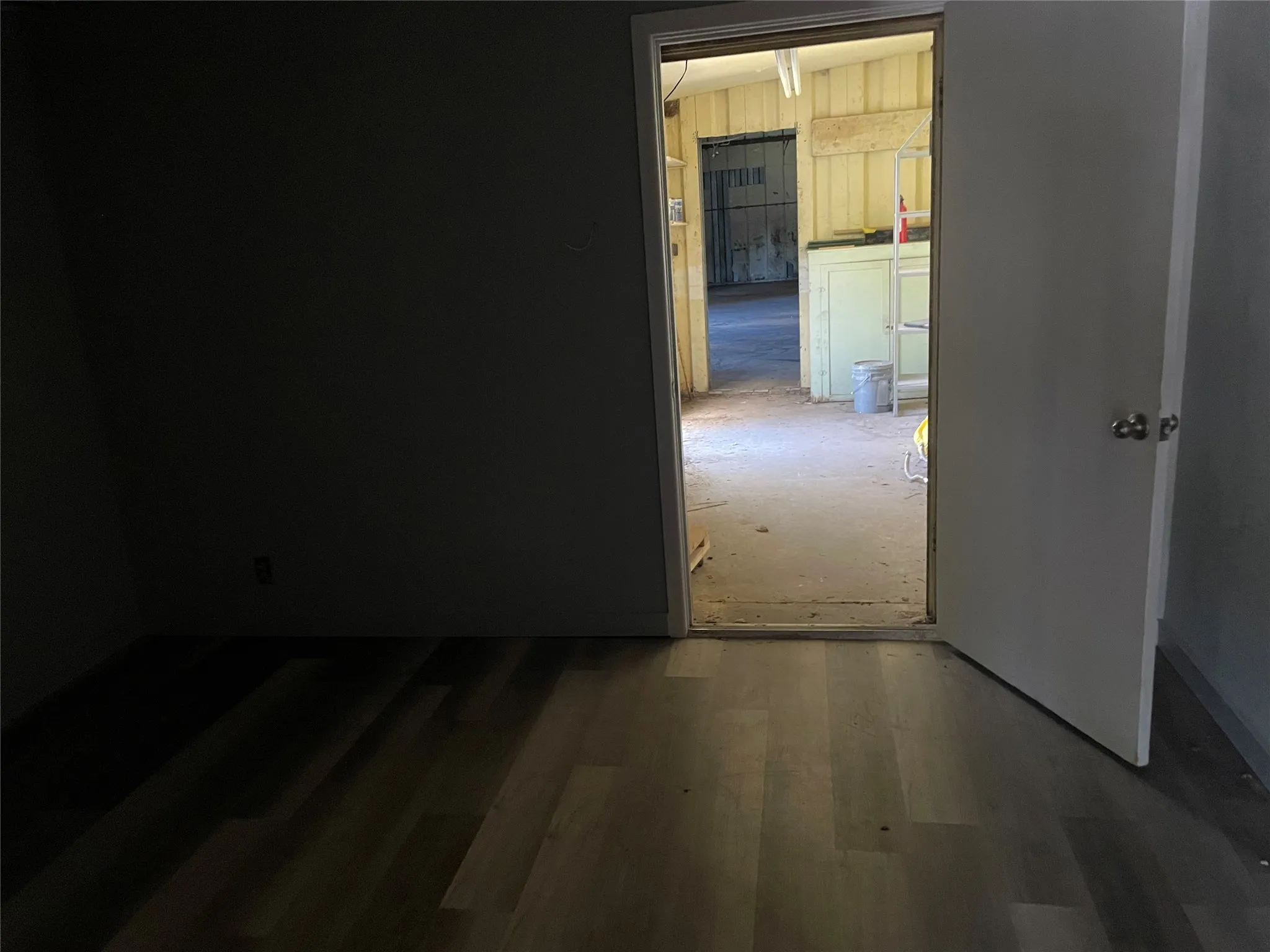 Leading into warehouse