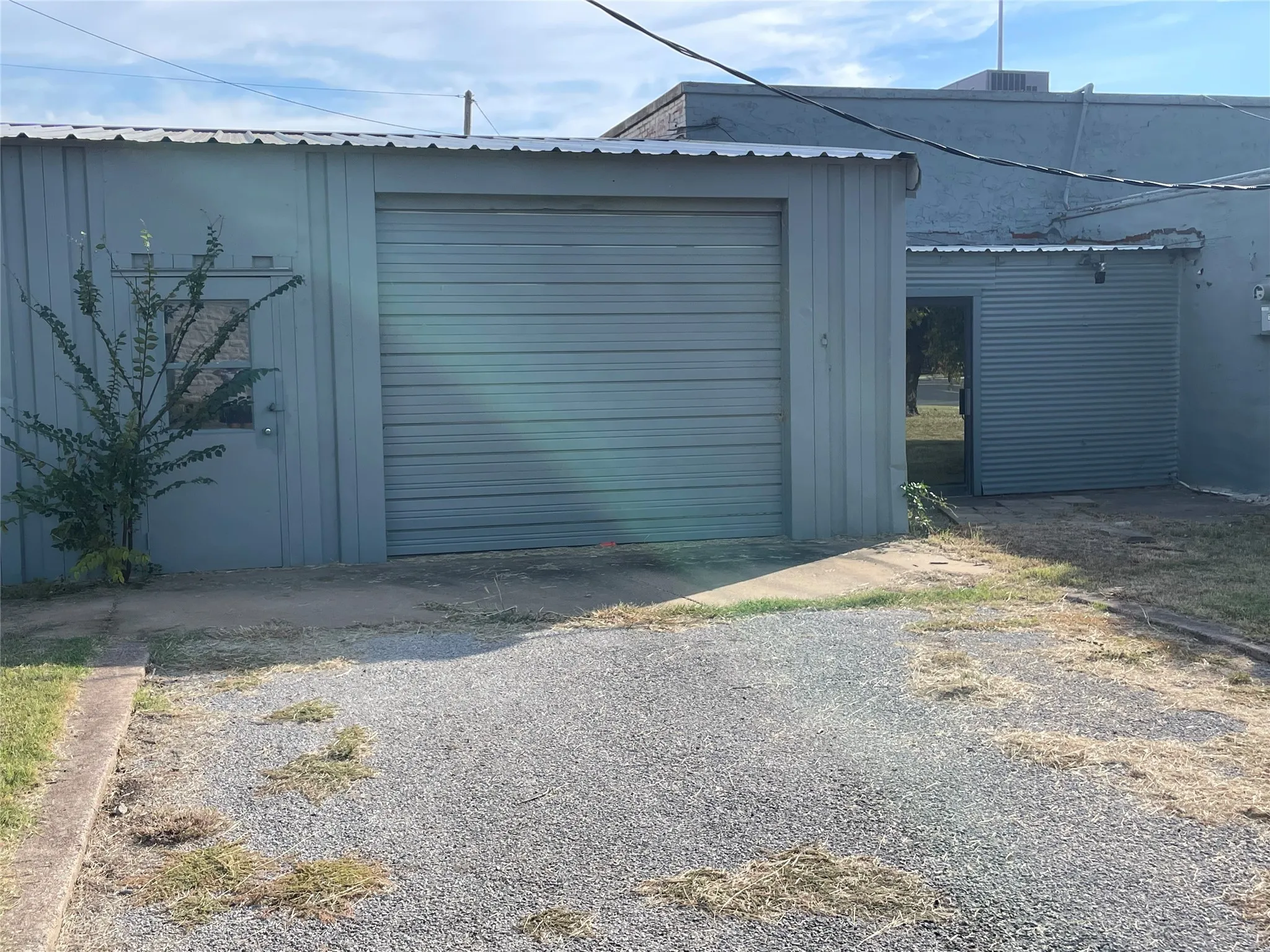 Garage and single door exit