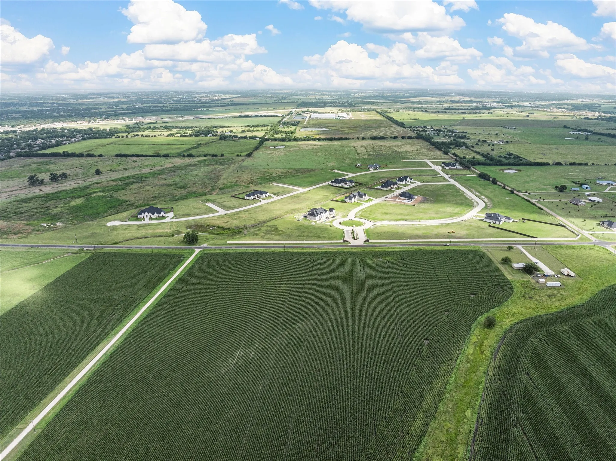 Aerial view of property's location